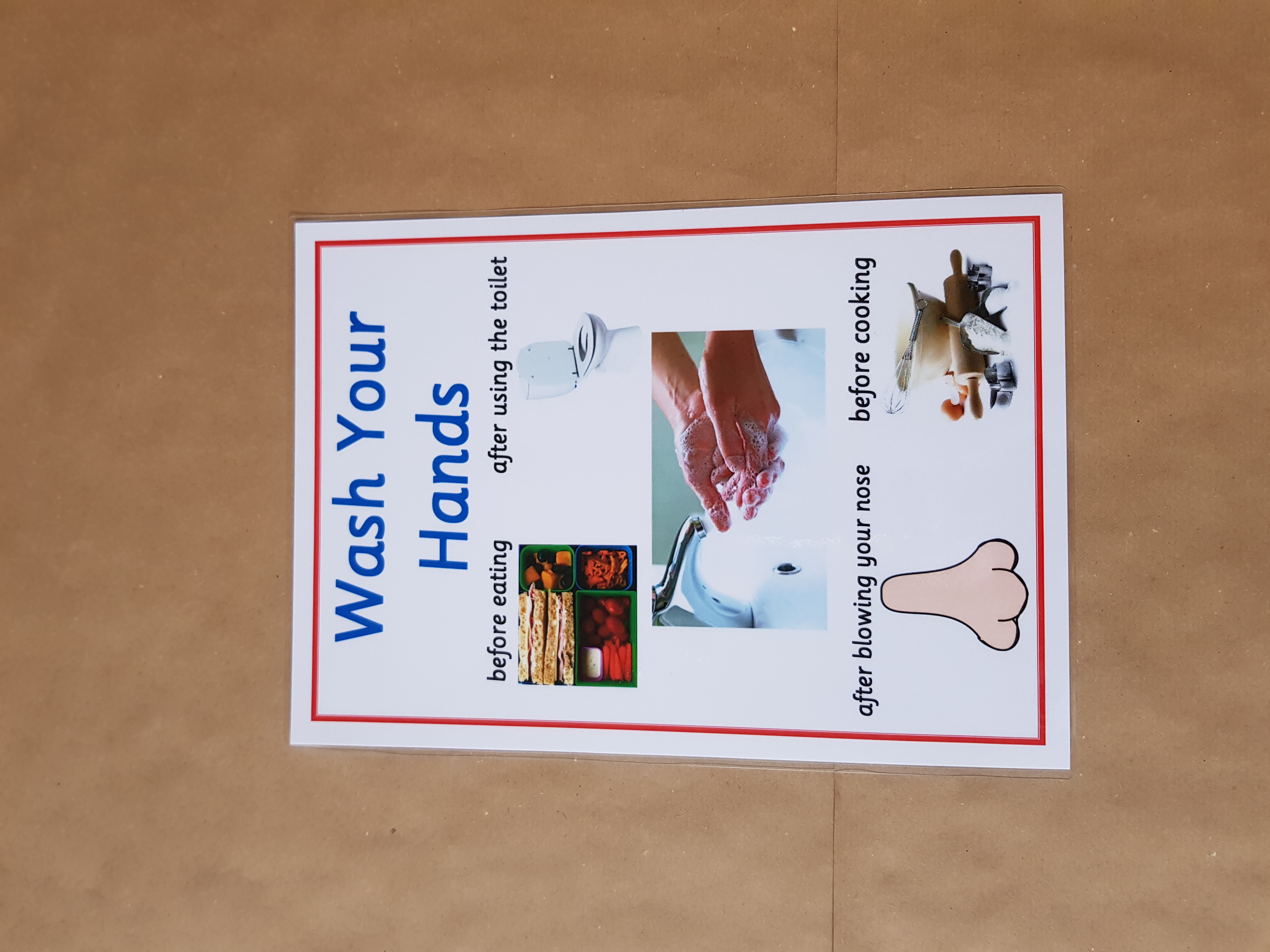 Wash your hands reminder poster