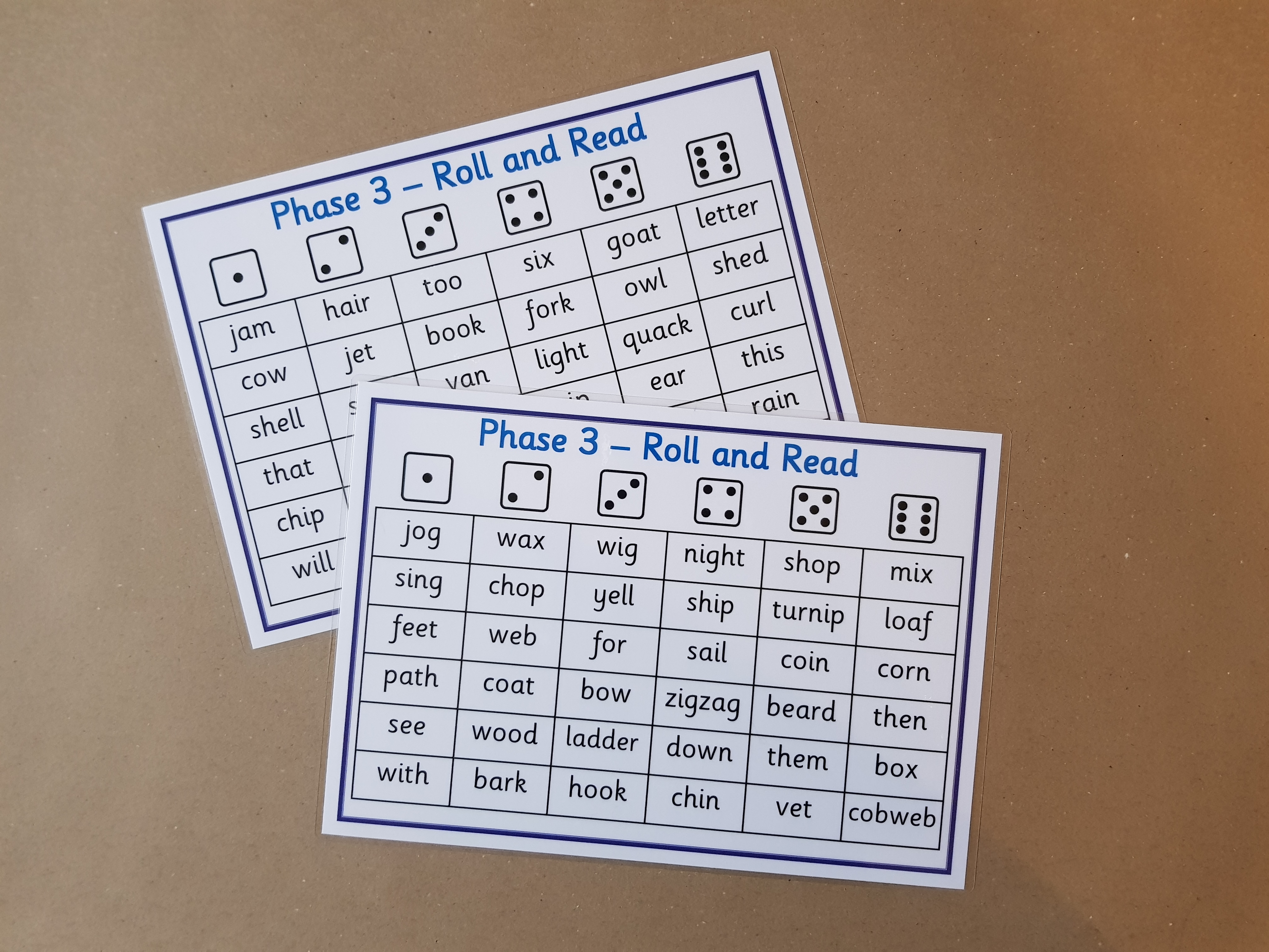 Phase 3 Roll and Read Game 