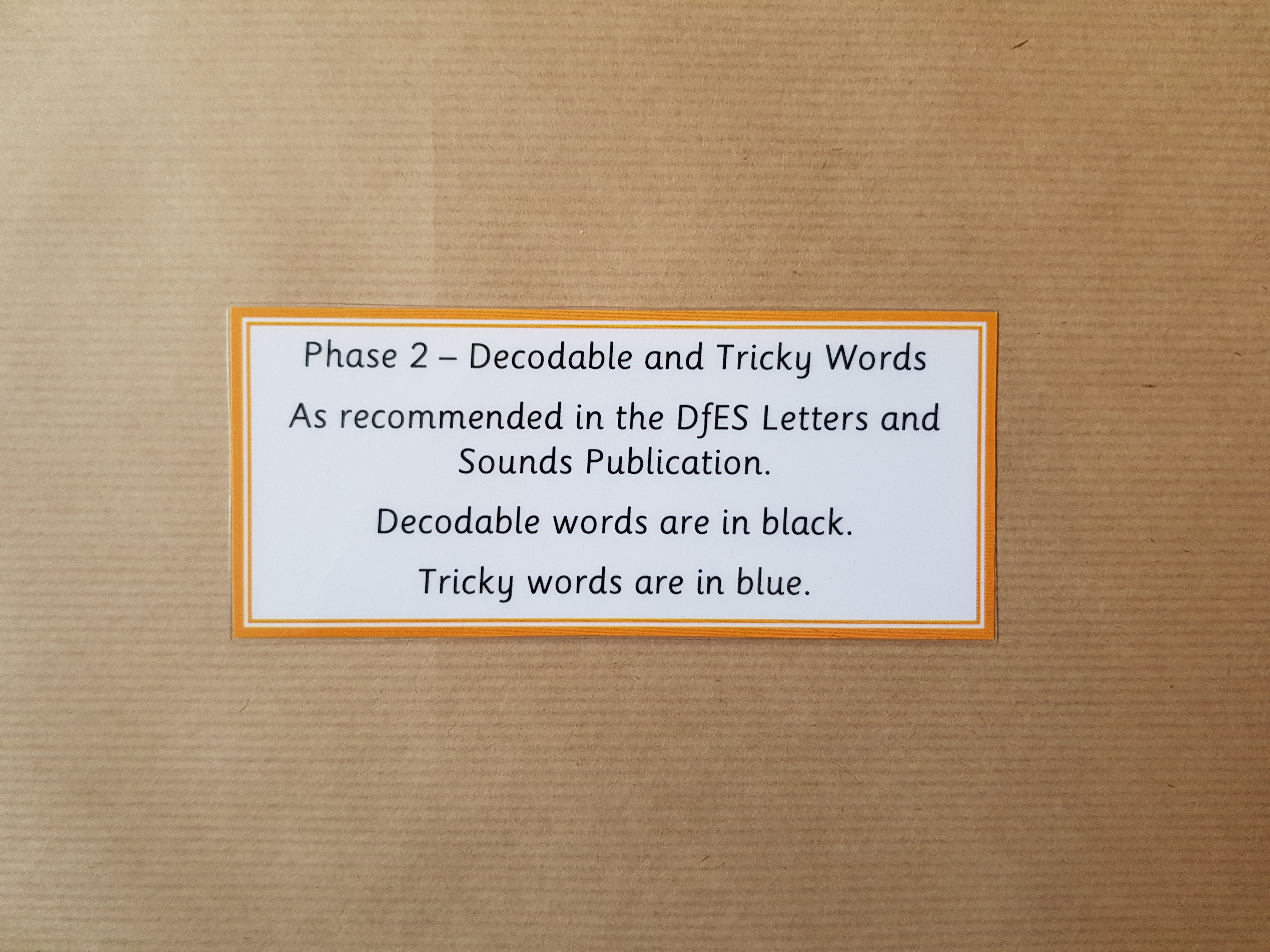 Phase 2 Words - Flash cards
