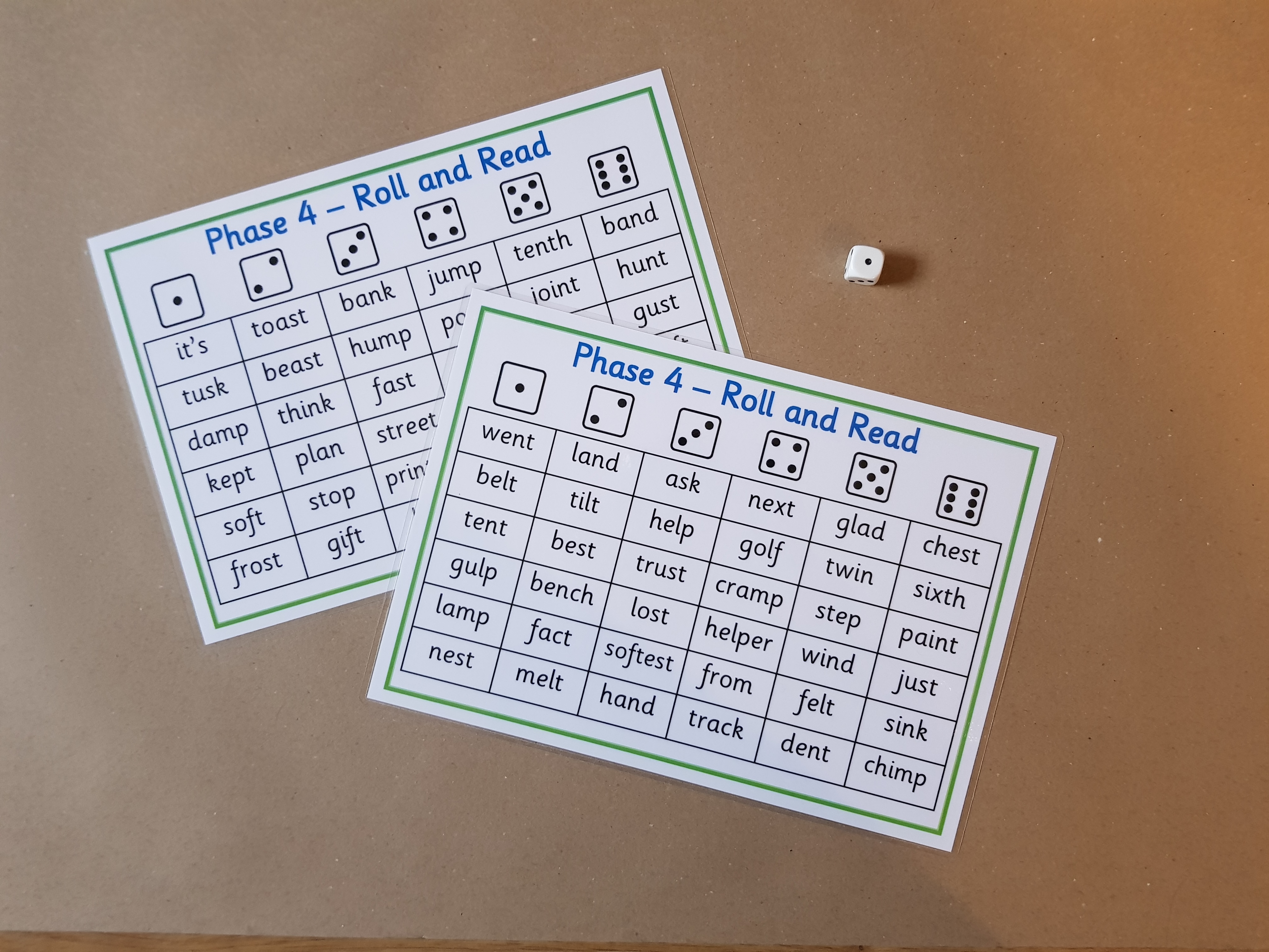 Phase 4 Roll and Read Game 