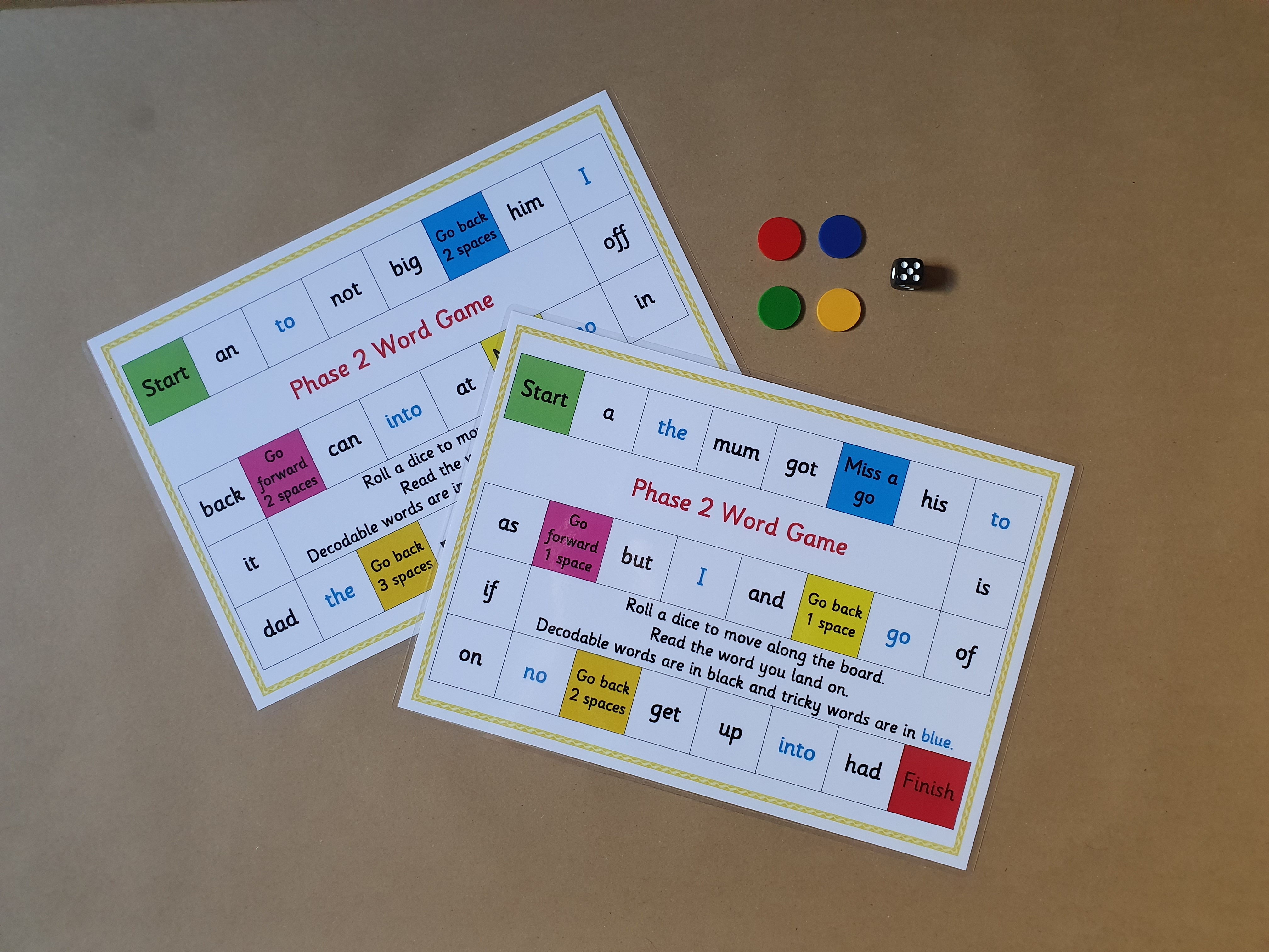 Phase 2 Words - Board Game
