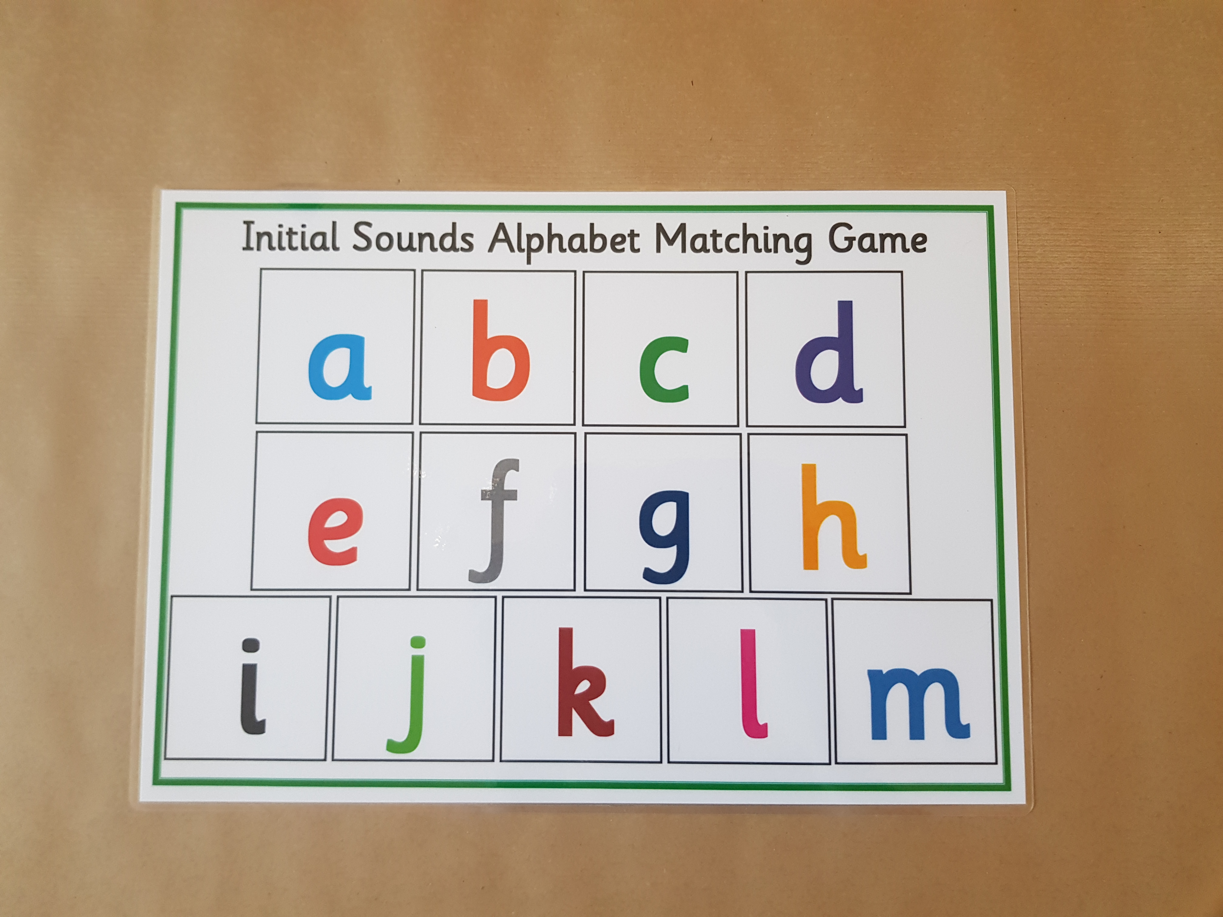 Initial Sounds Matching Game
