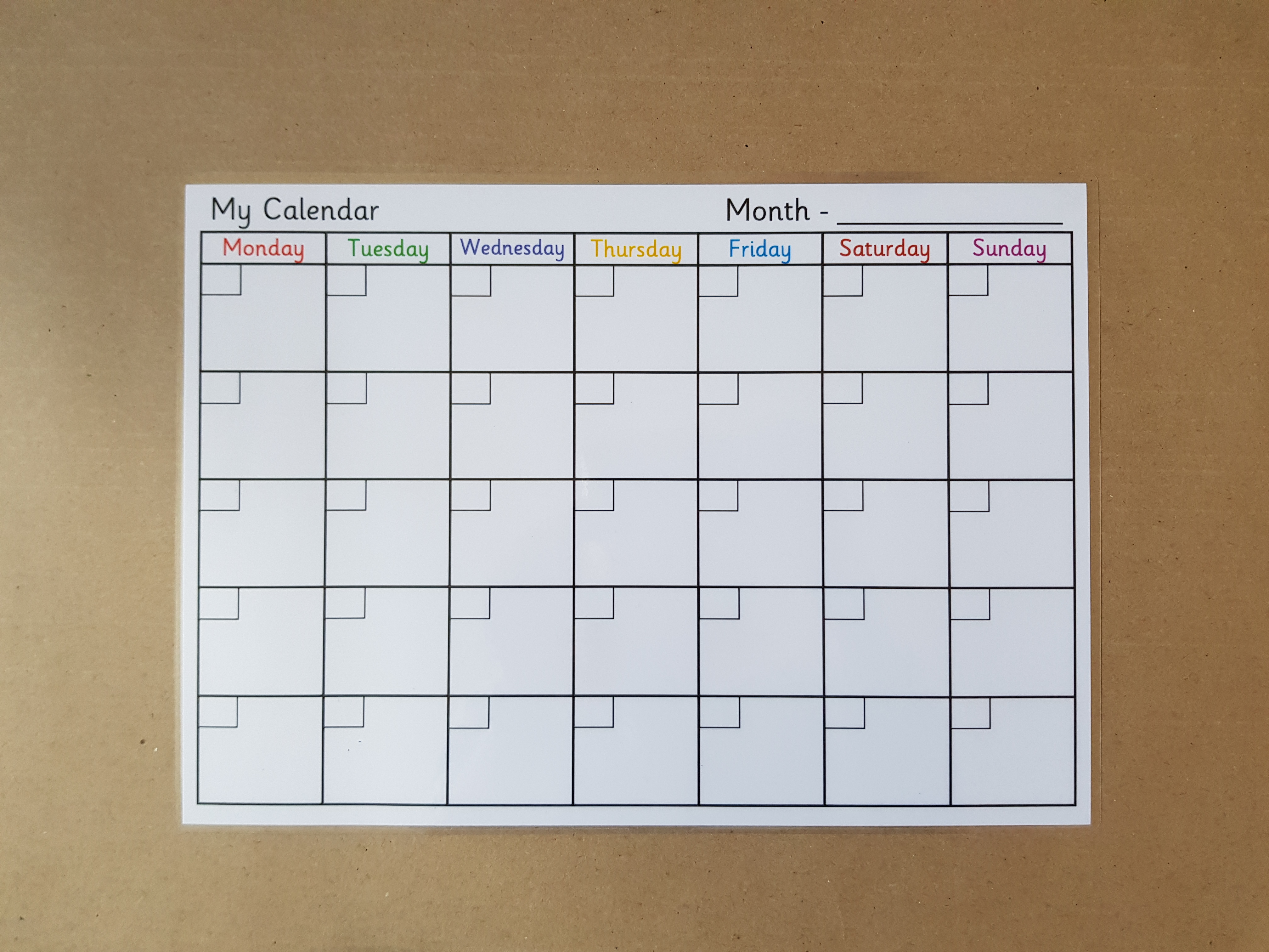 Reusable Calender and dry wipe pen