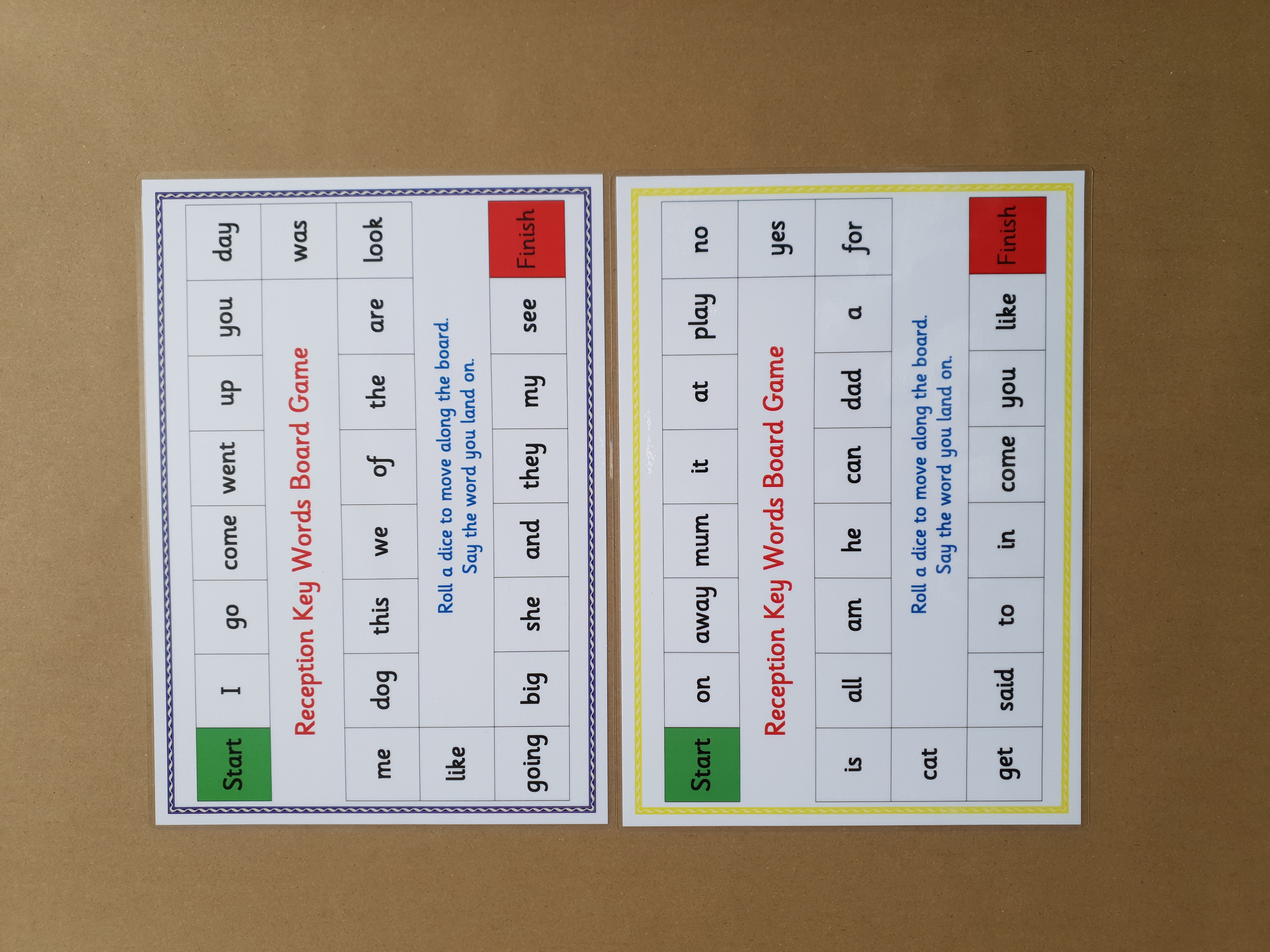 Reception Key Words Bundle