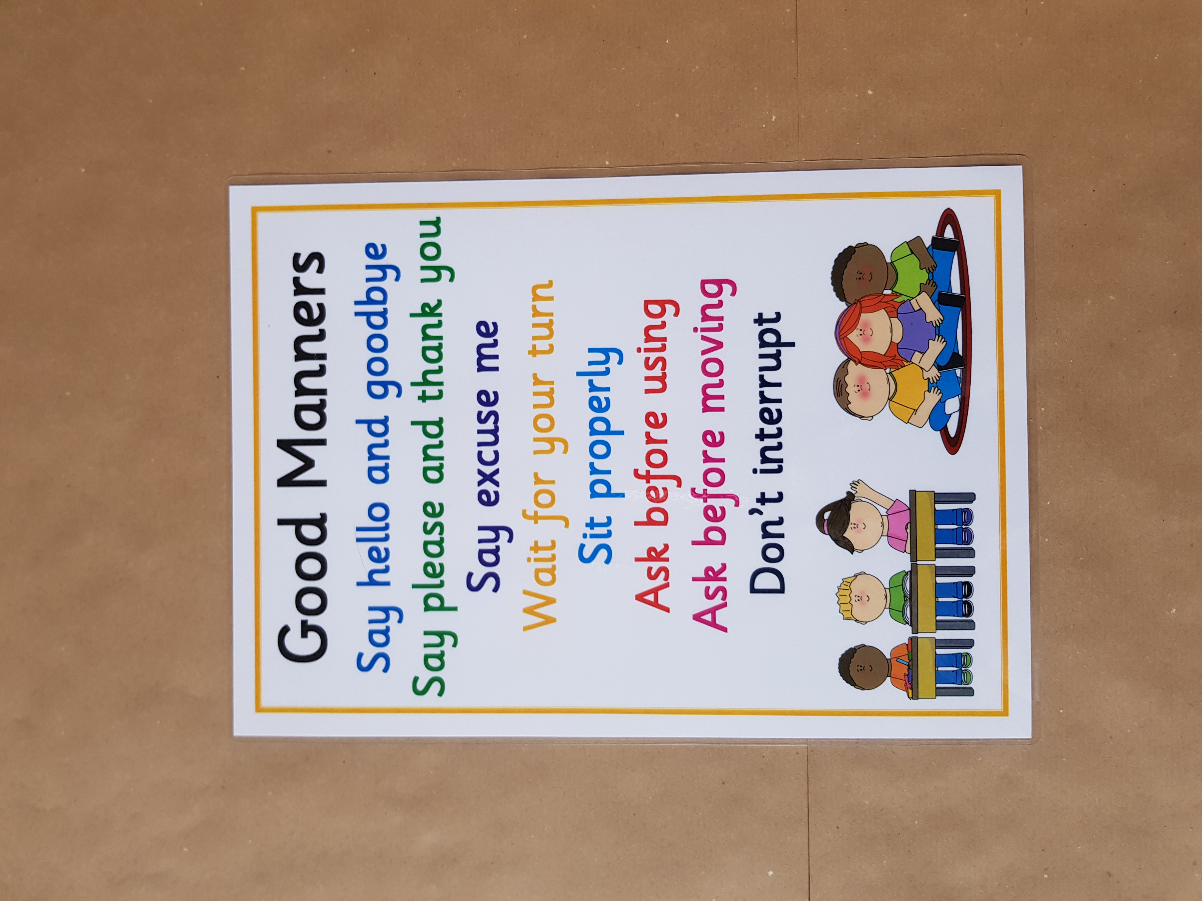 Good Manners - A4 poster 