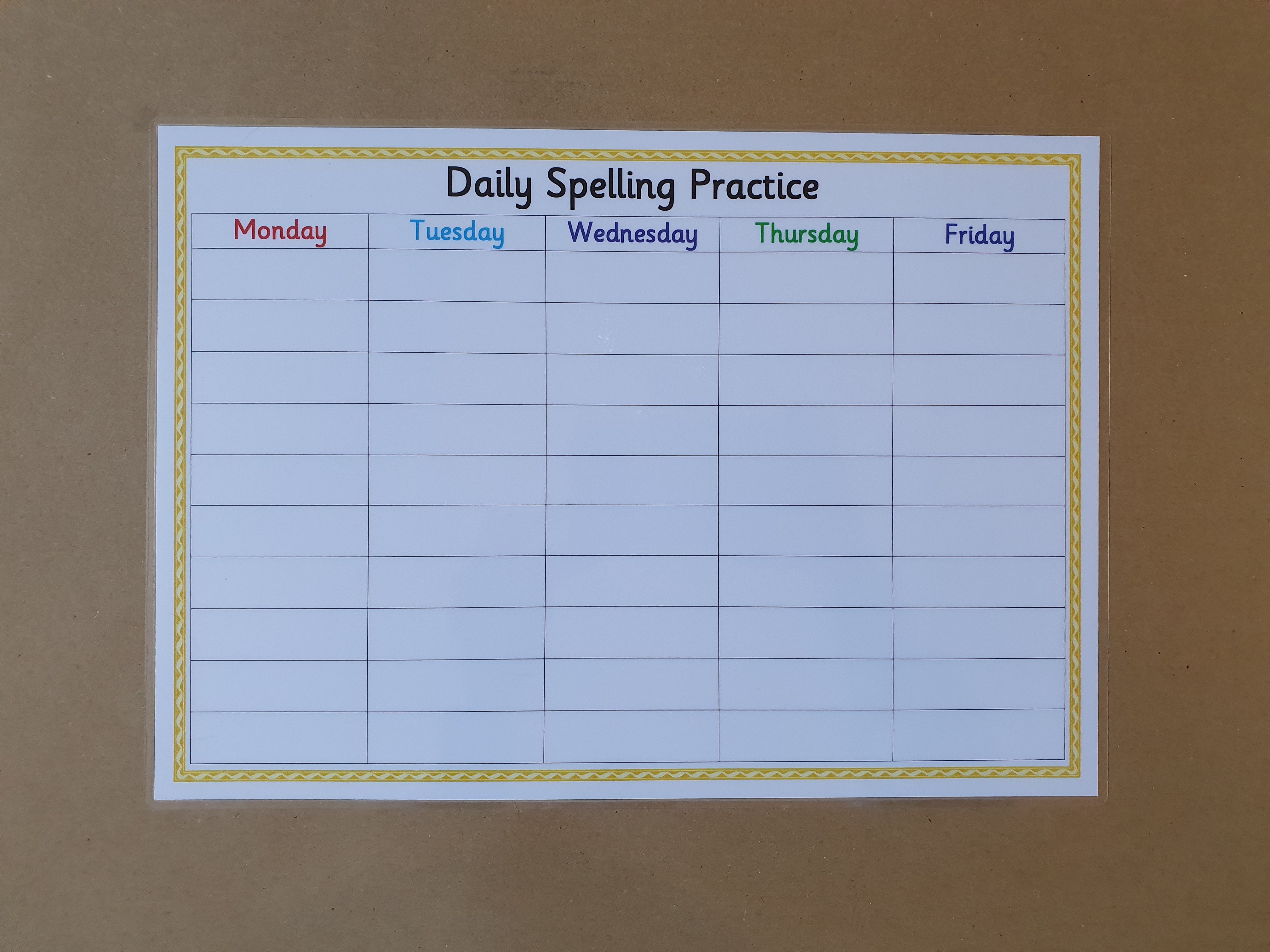 Daily Spelling Practice 