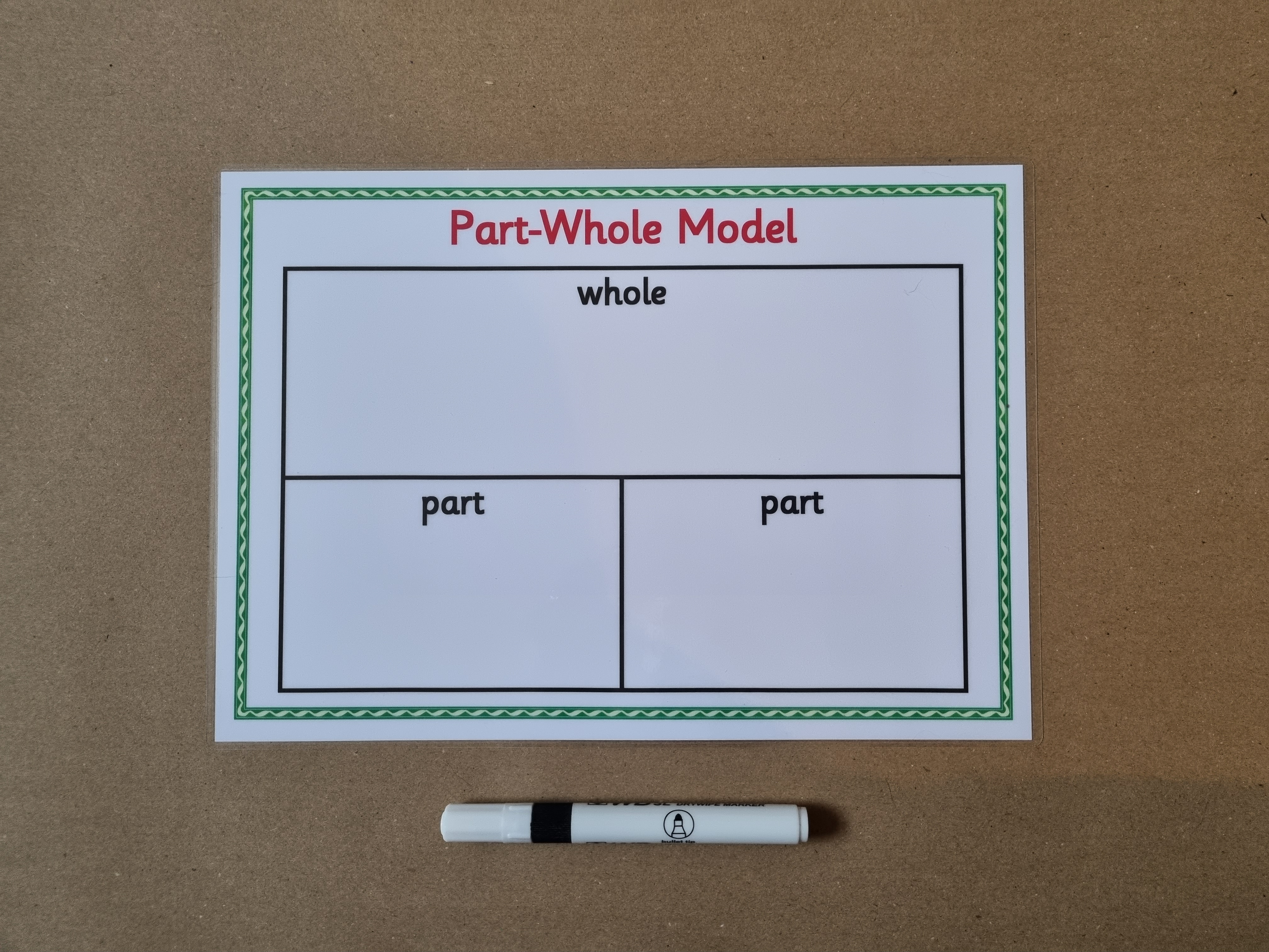 Part Whole Model - A4 Mat 