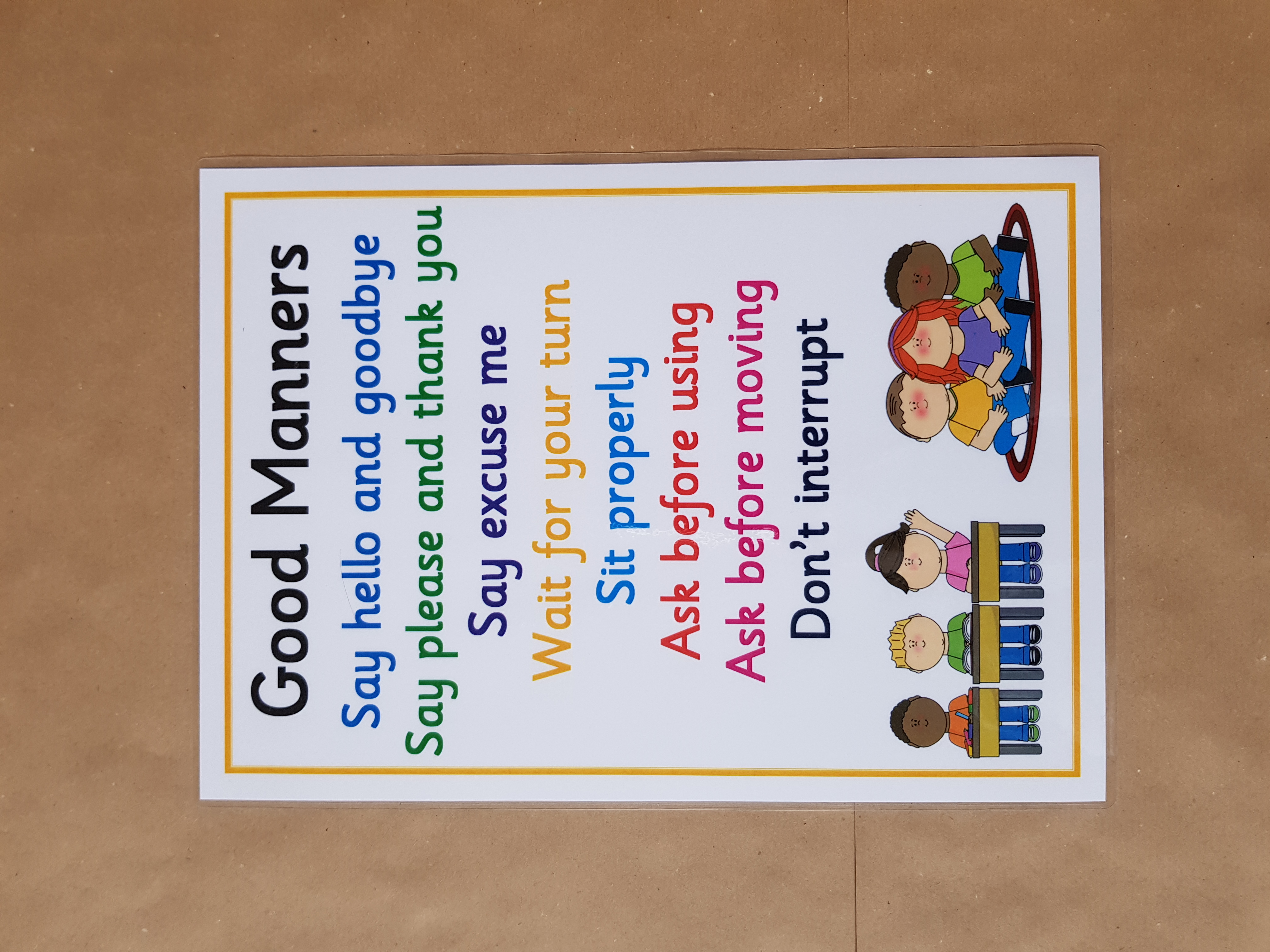 Good Manners - A4 poster 