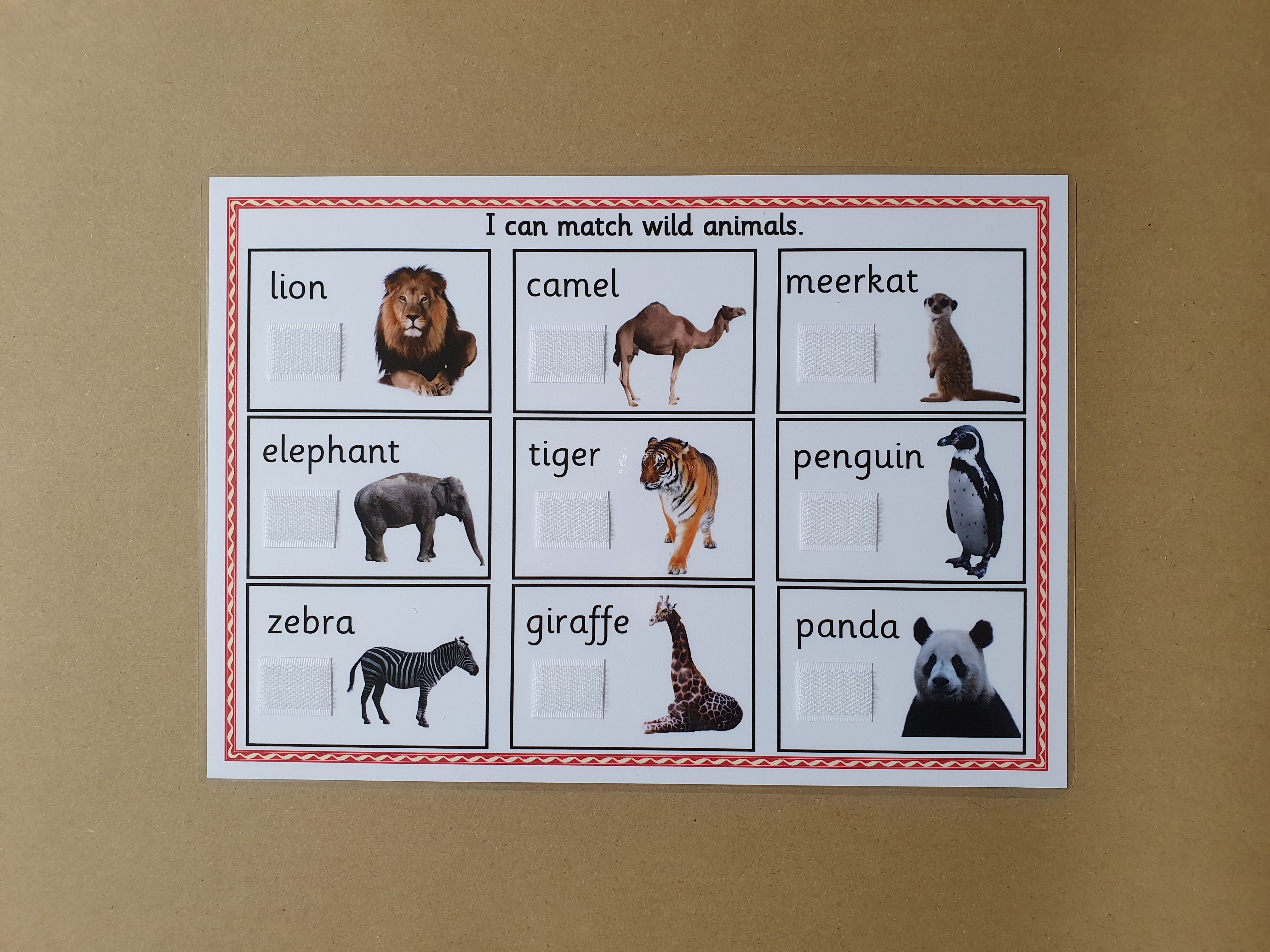 Wild Animals Matching Game