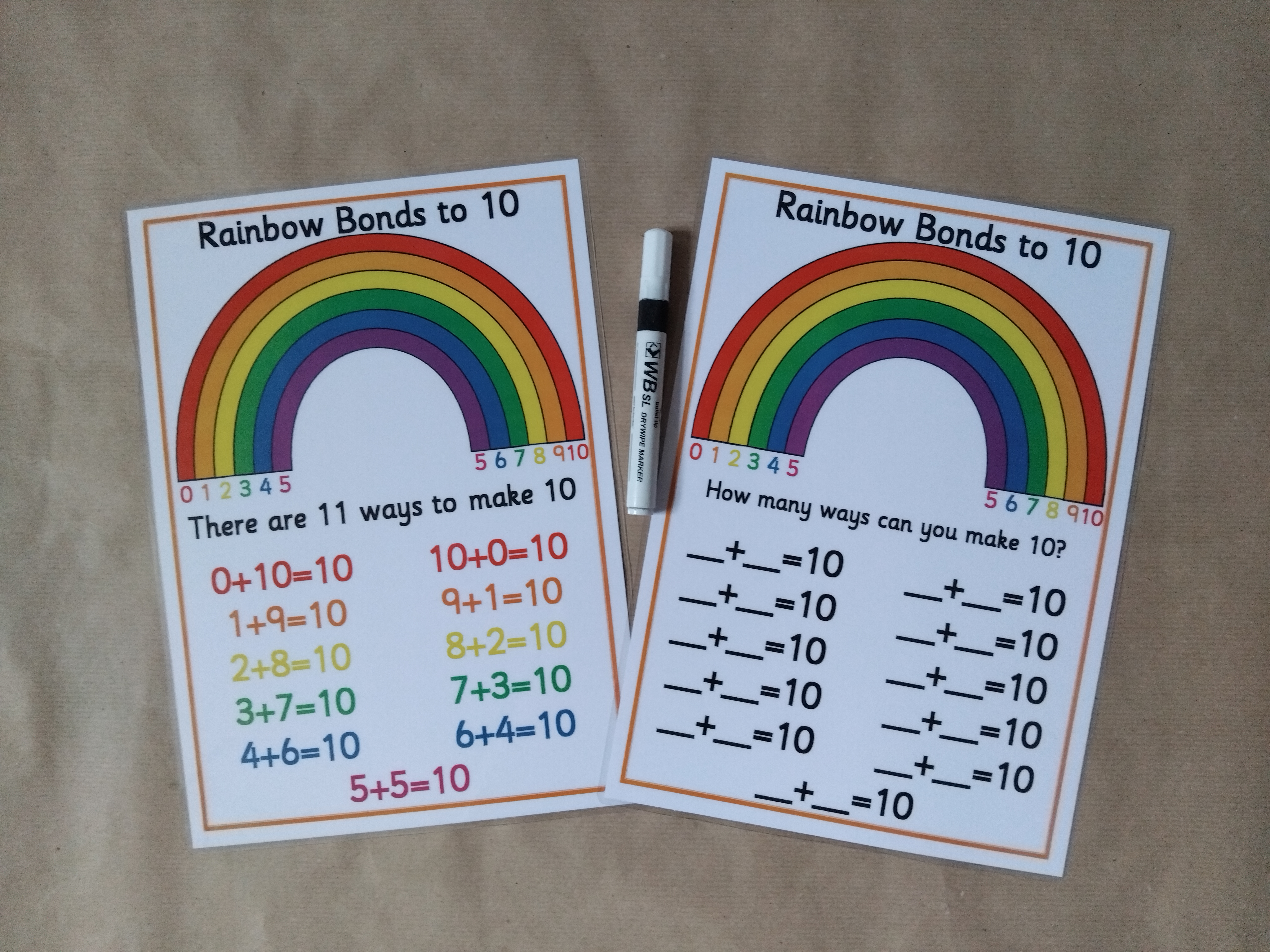 Rainbow bonds to 10