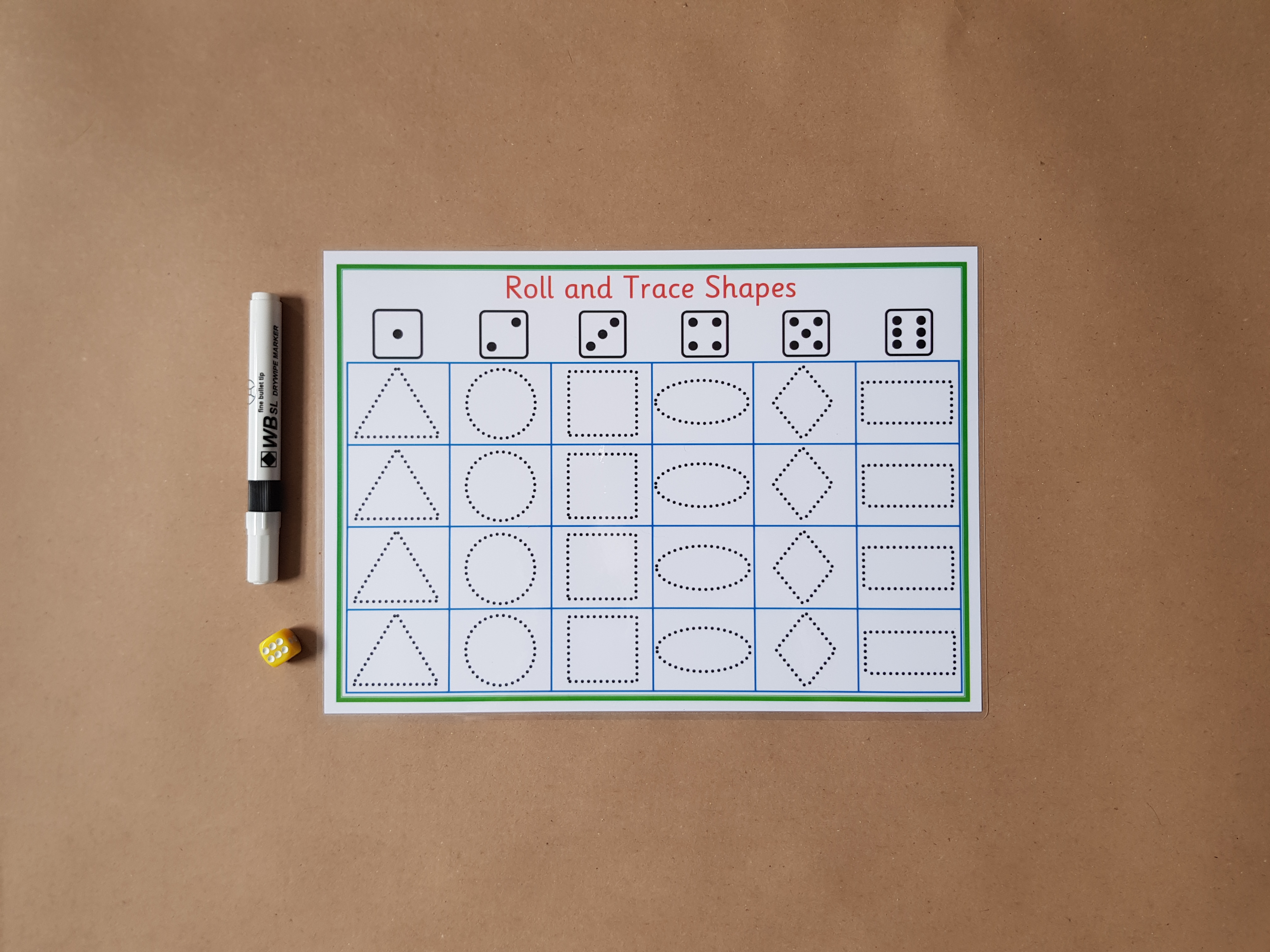 Roll and trace shapes