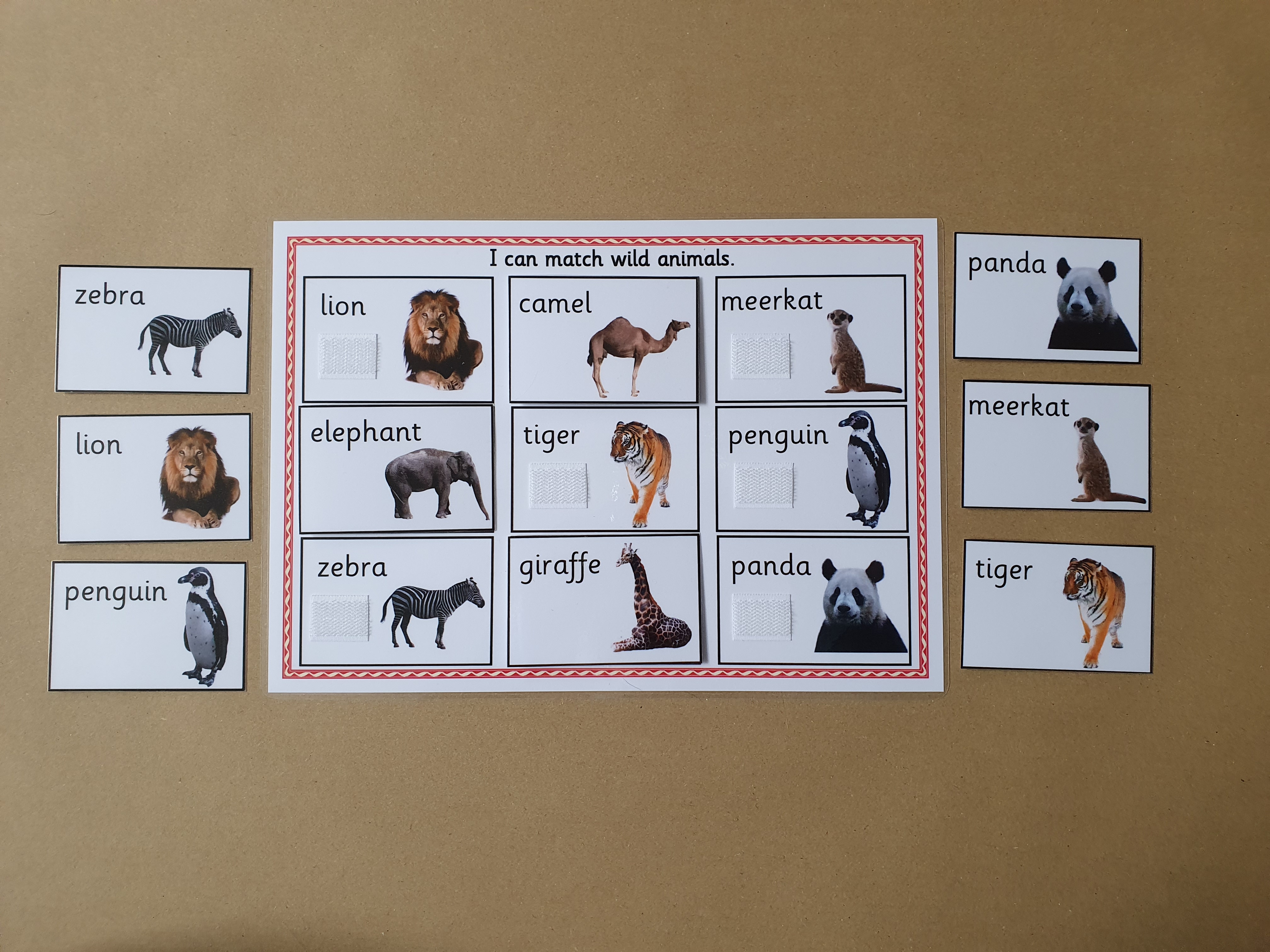 Wild Animals Matching Game