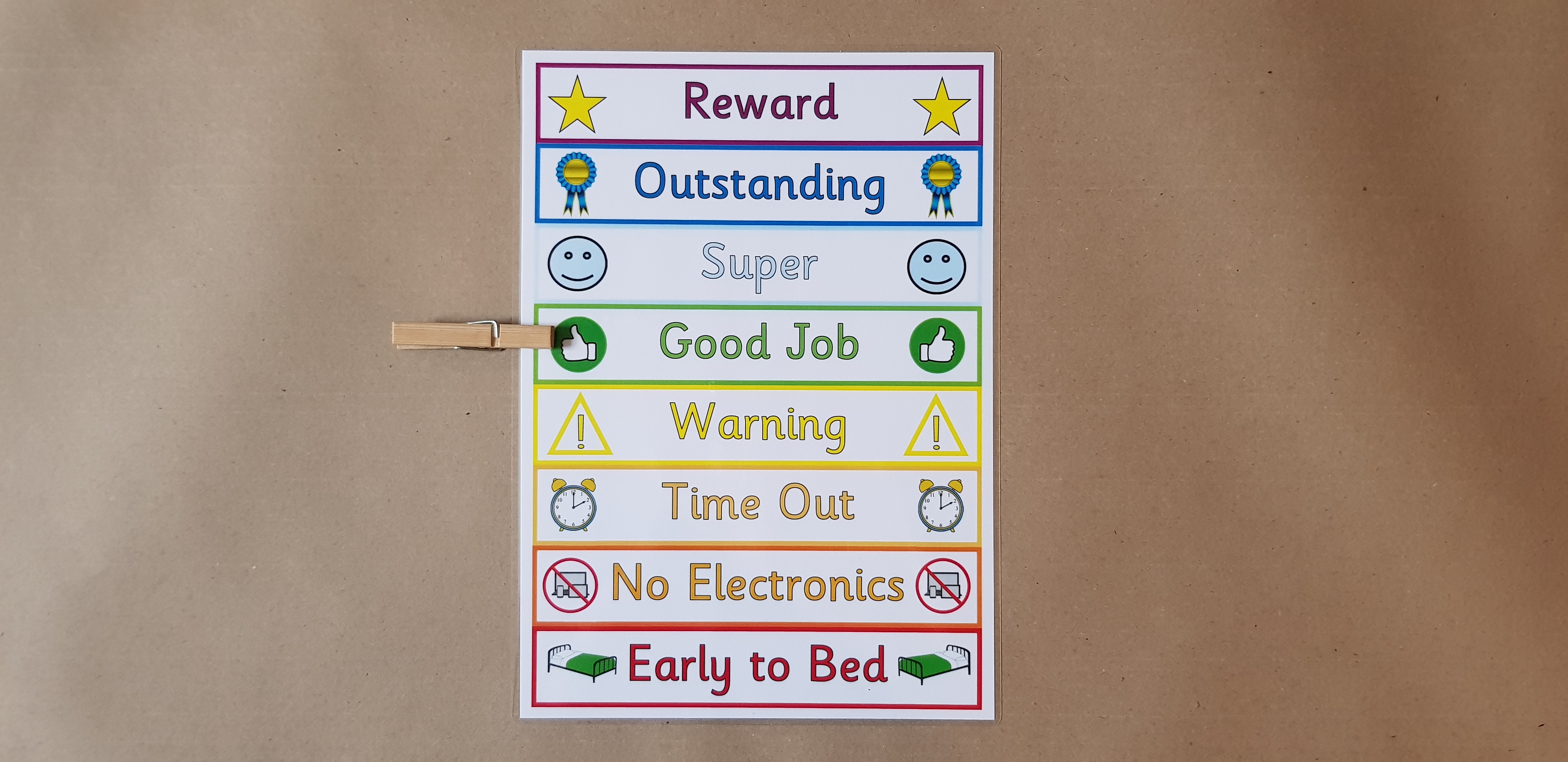 Peg Behaviour Reward Chart, 