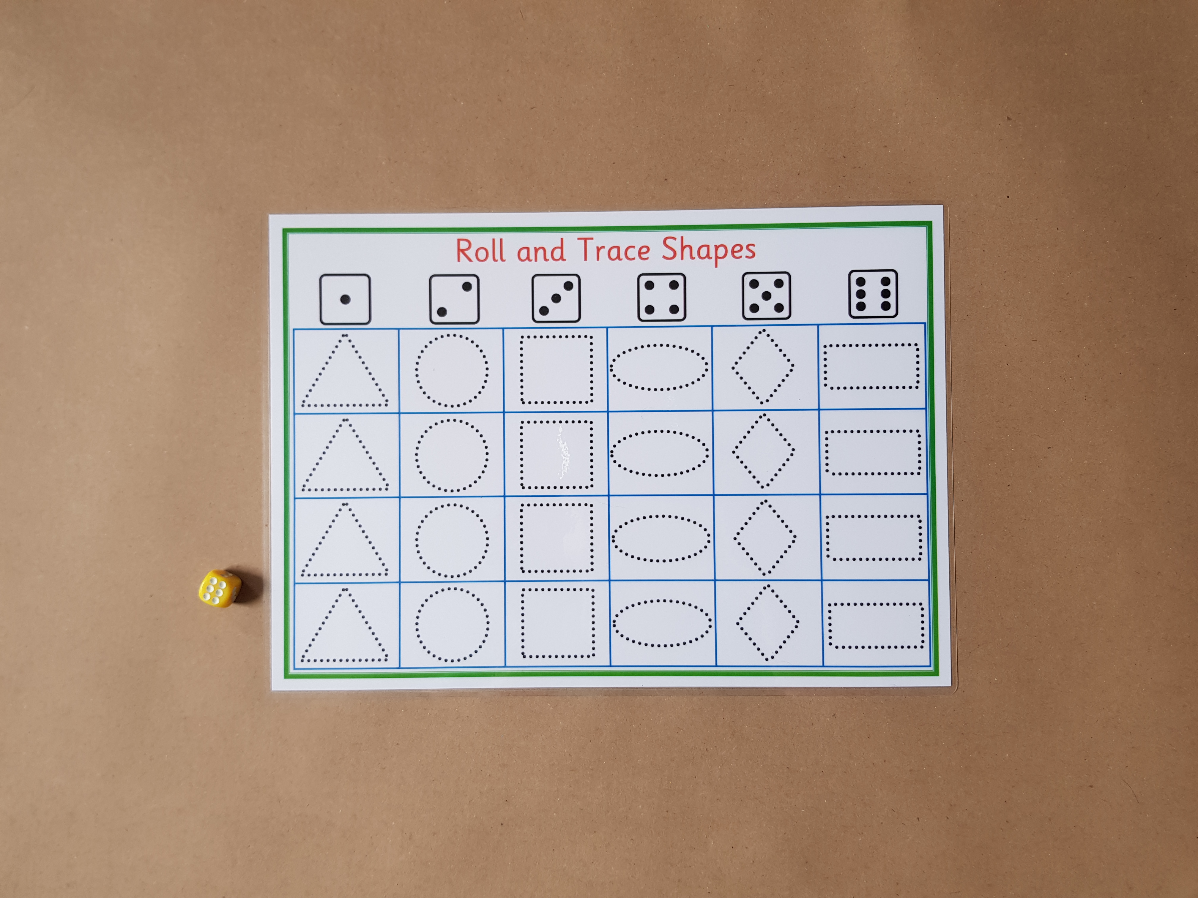 Roll and trace shapes 