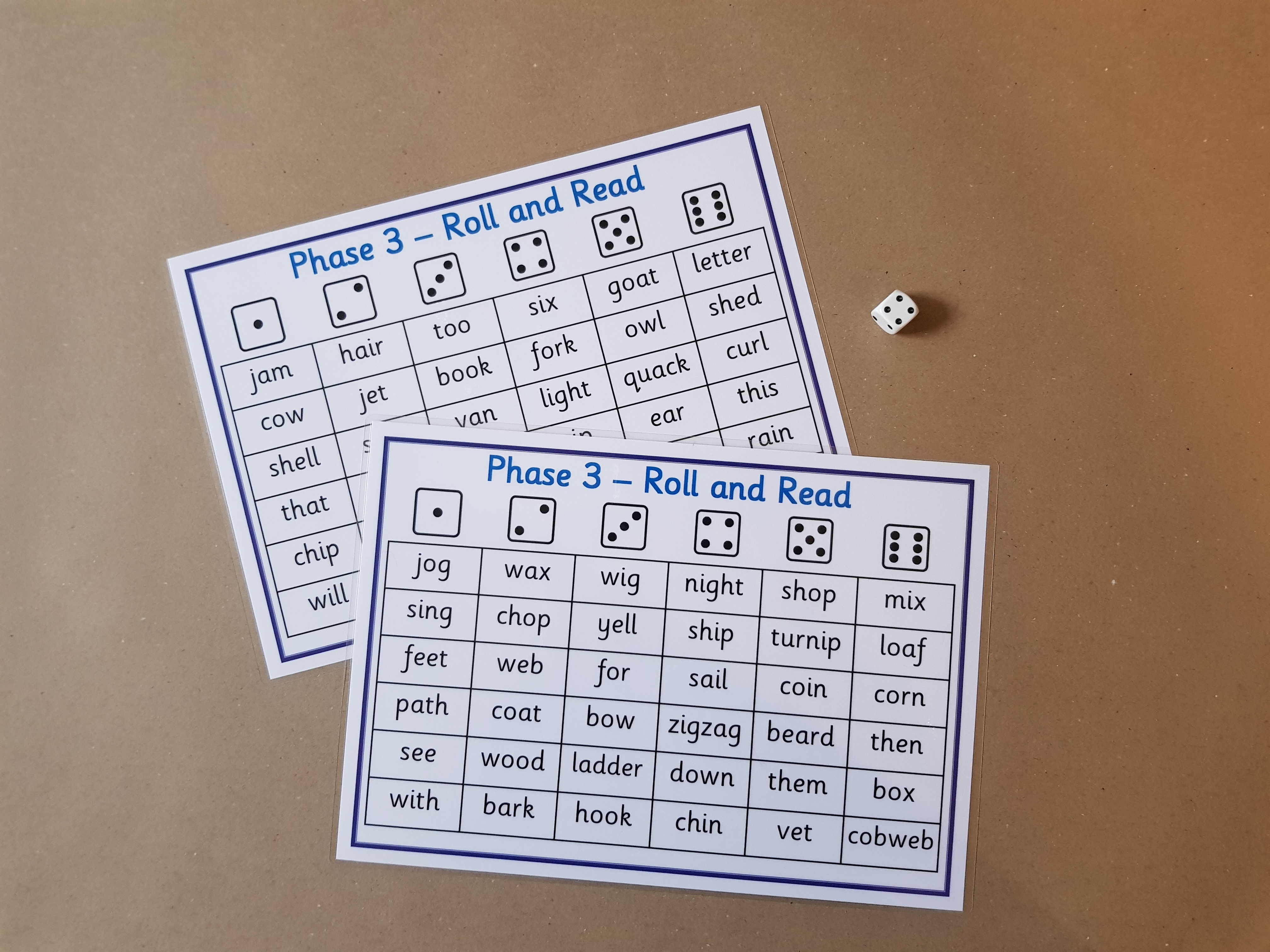 Phase 3 Roll and Read Game 