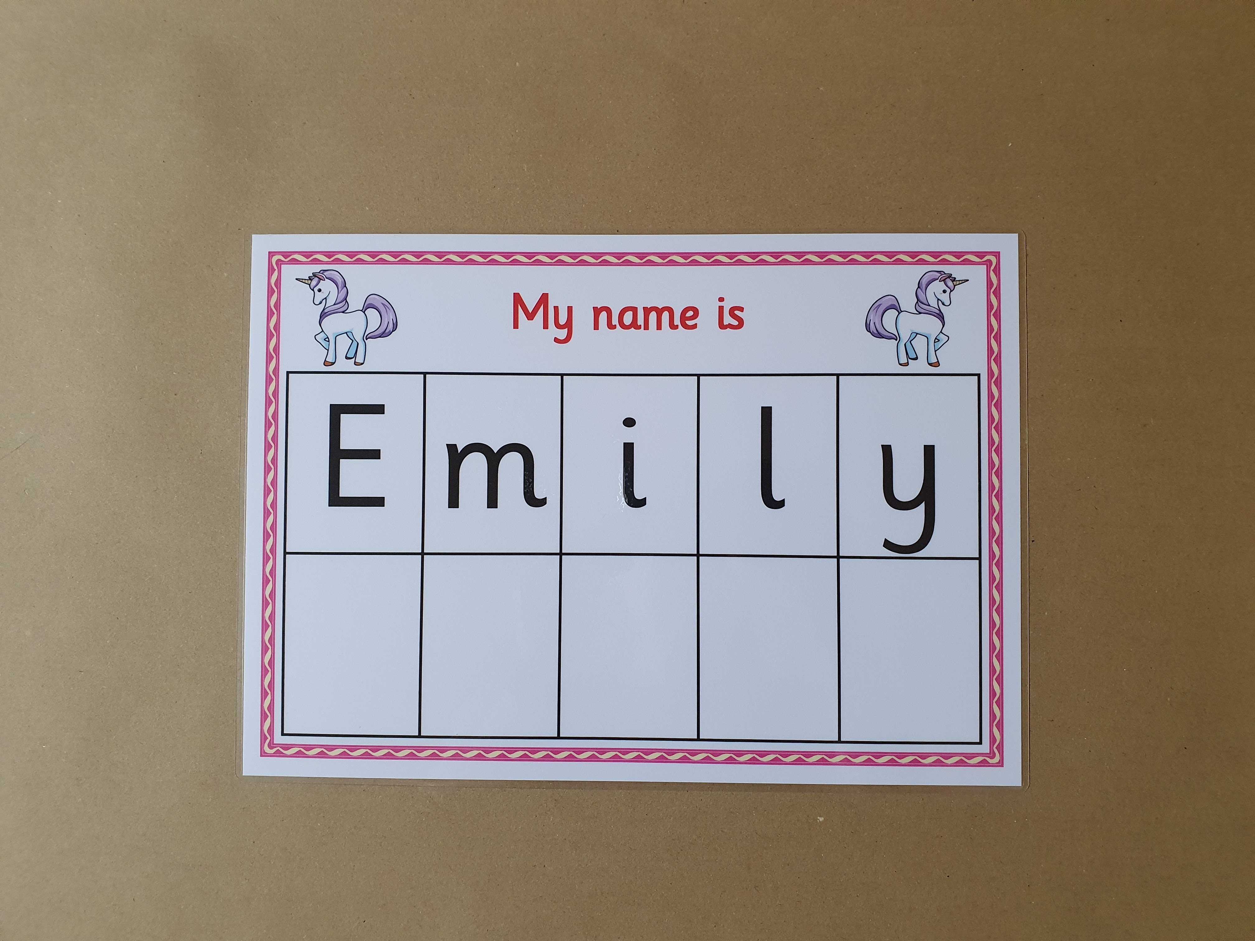 Personalised Name Puzzle  / matching game