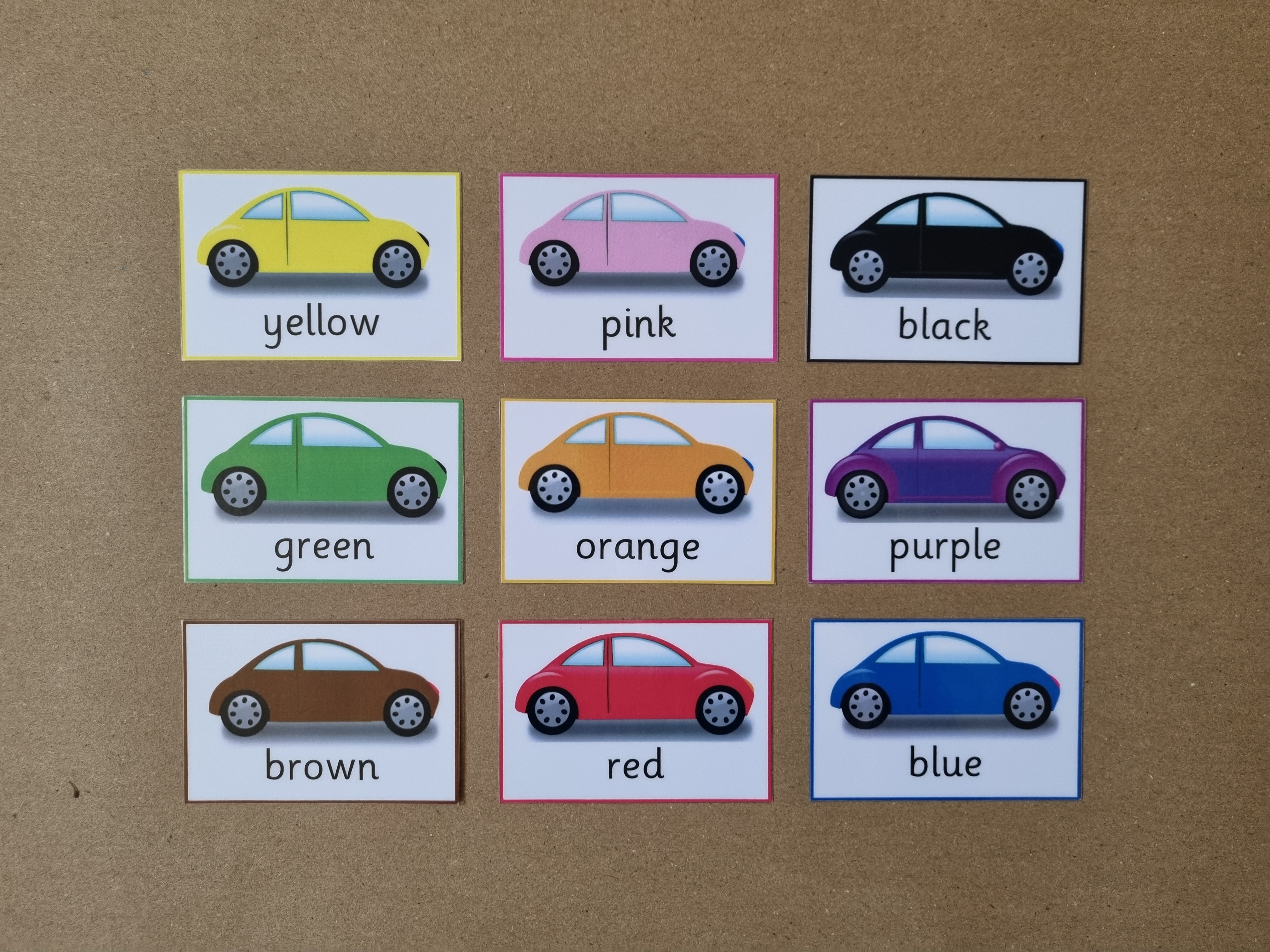 Colour Matching Game - Cars