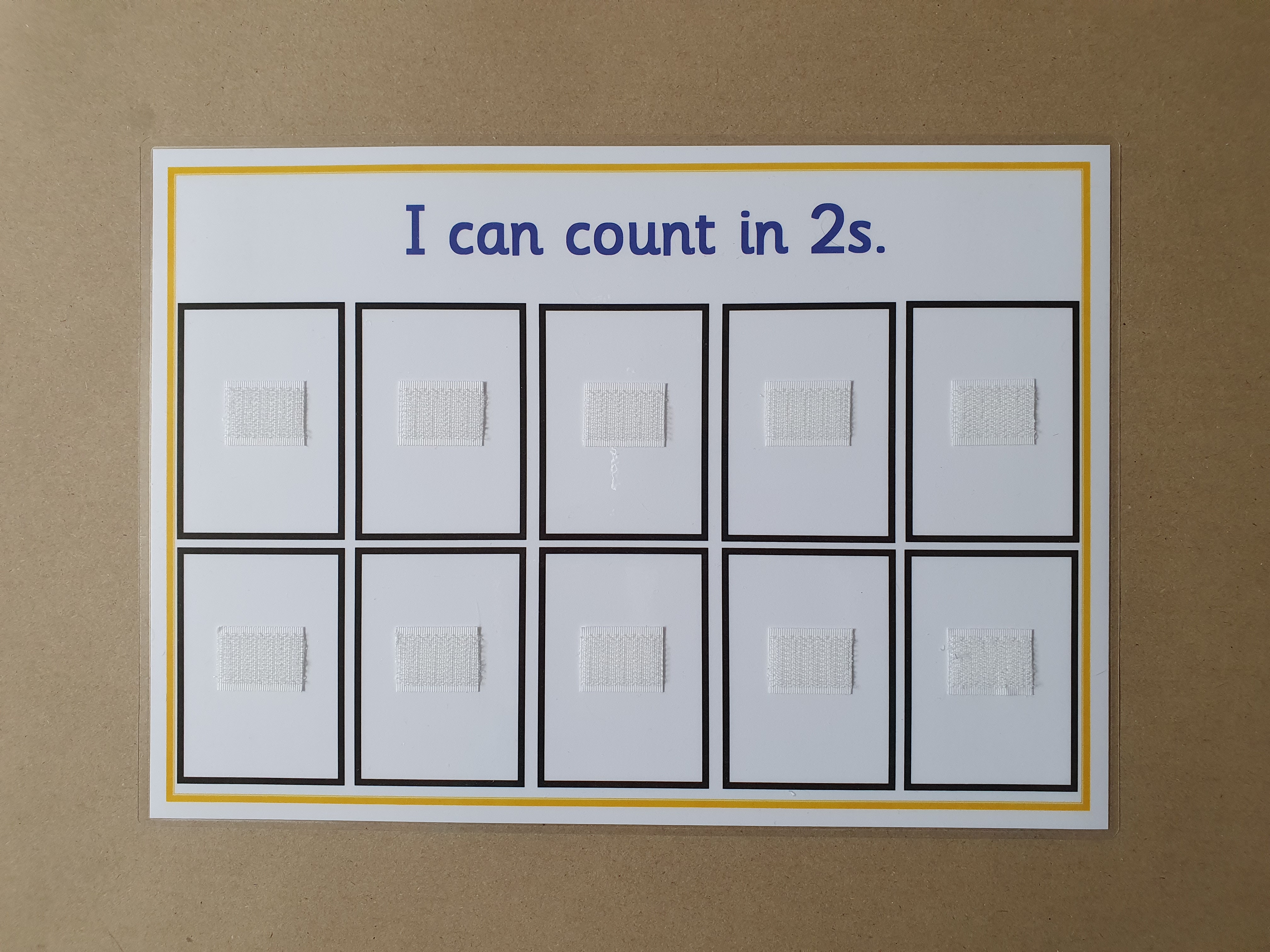 I can count in 2s - ordering game 