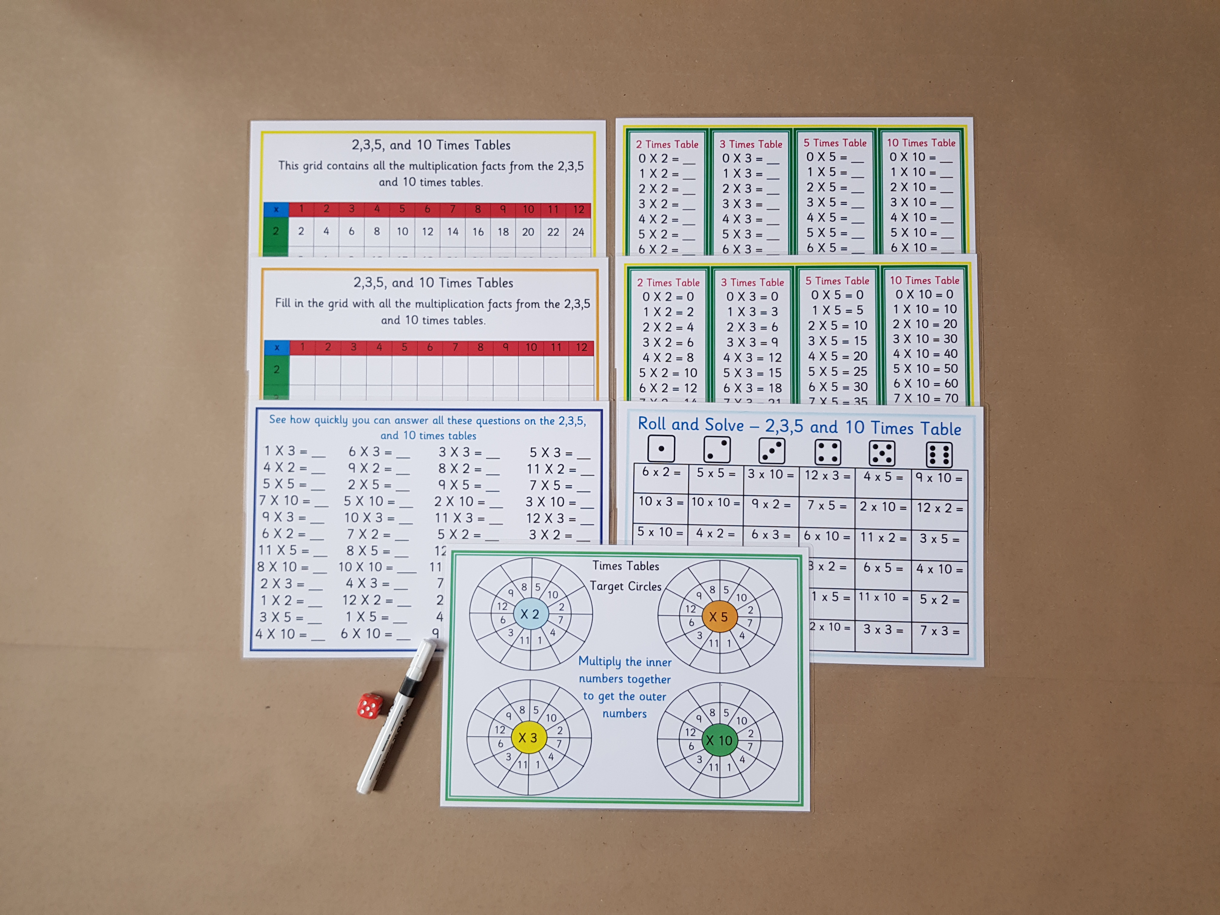 Year 2 Times Tables Learning Bundle - KS1 Numeracy Teaching Resource