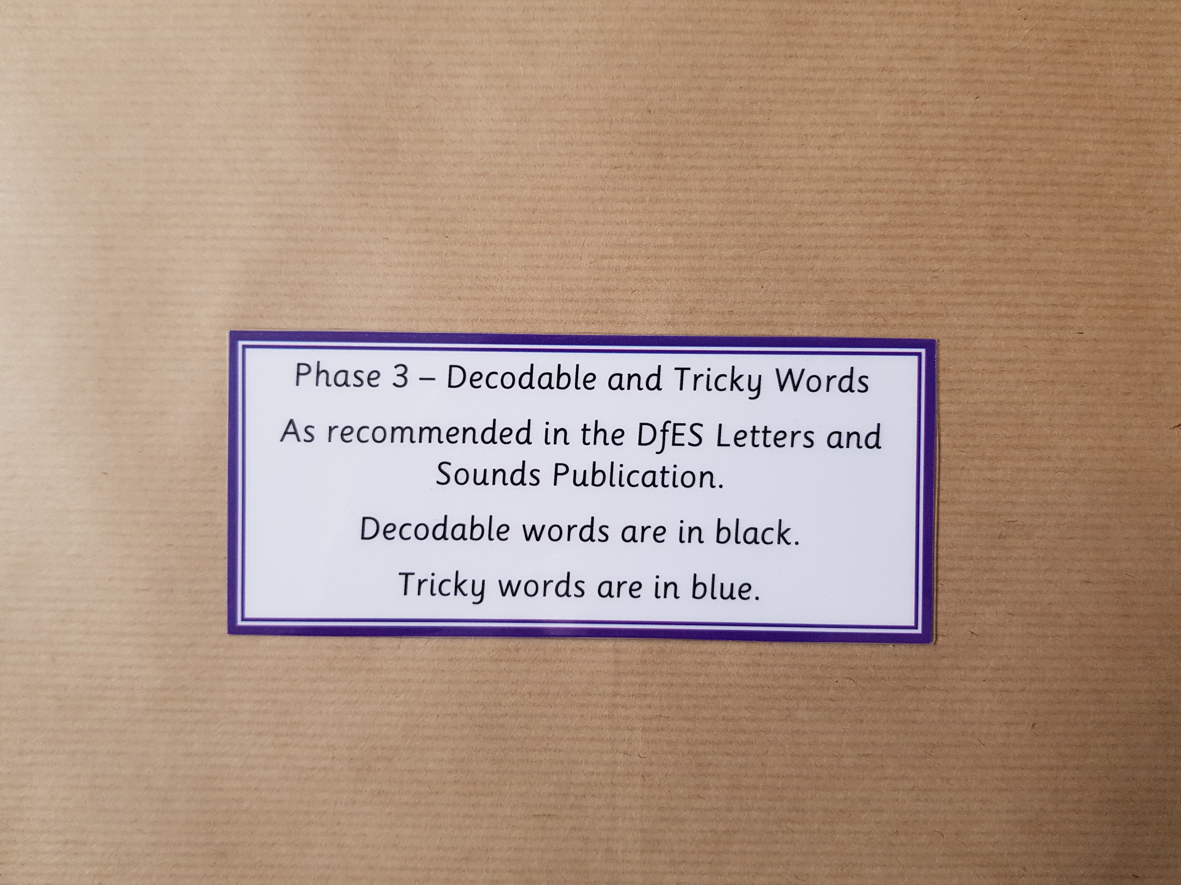 Phase 3 Words - Flash cards