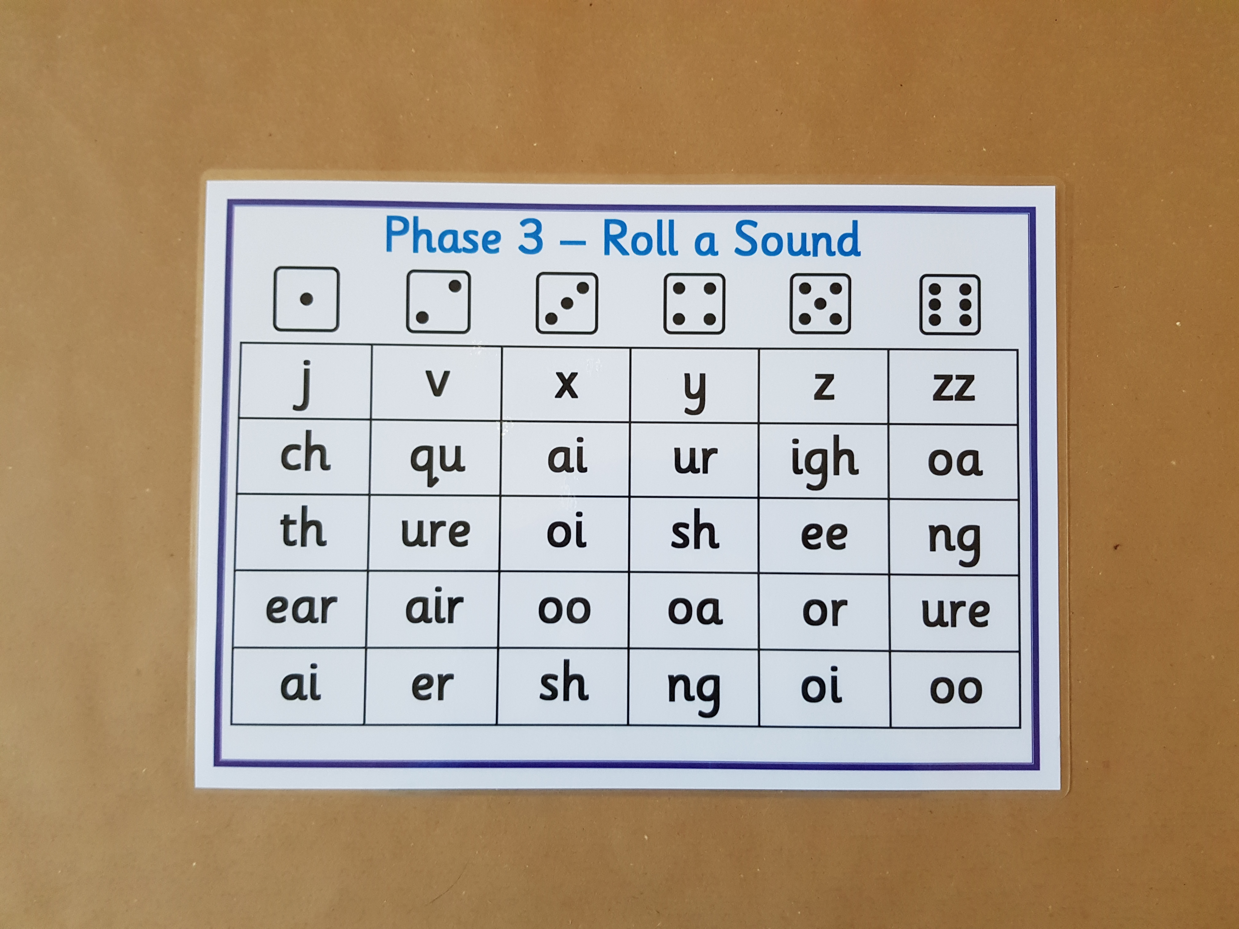 Phase 3 Roll a sound Game