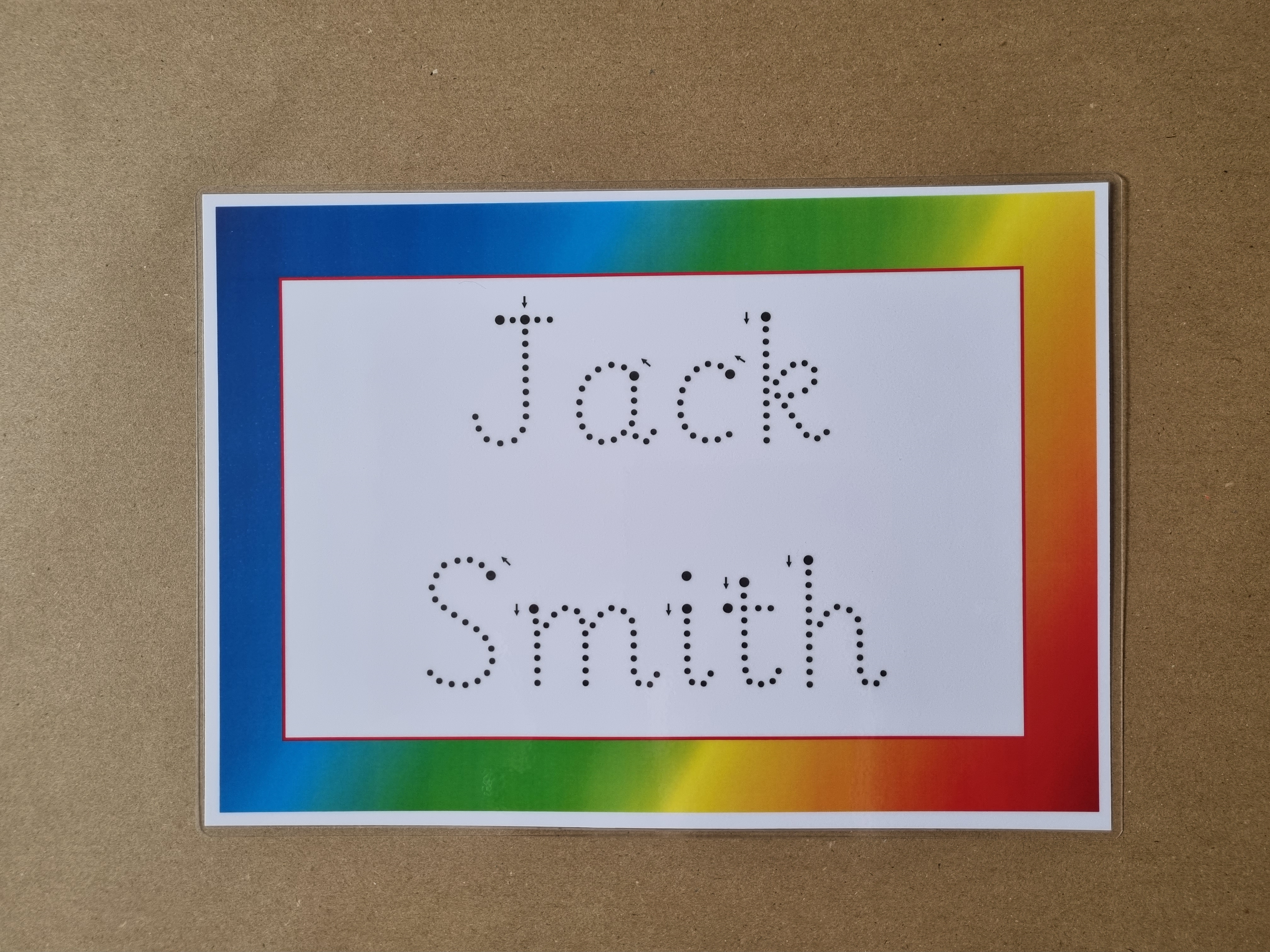 Personalised Name Card Bundle - Bright colourful design