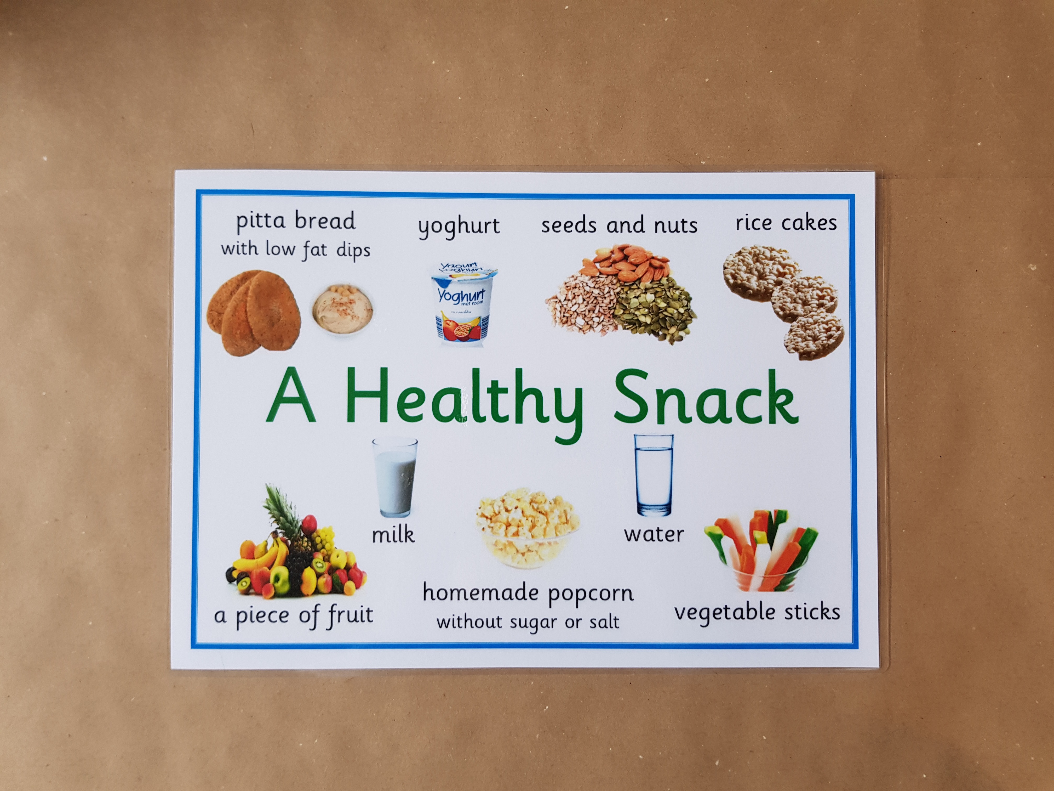 A Healthy Snack - A4 poster 