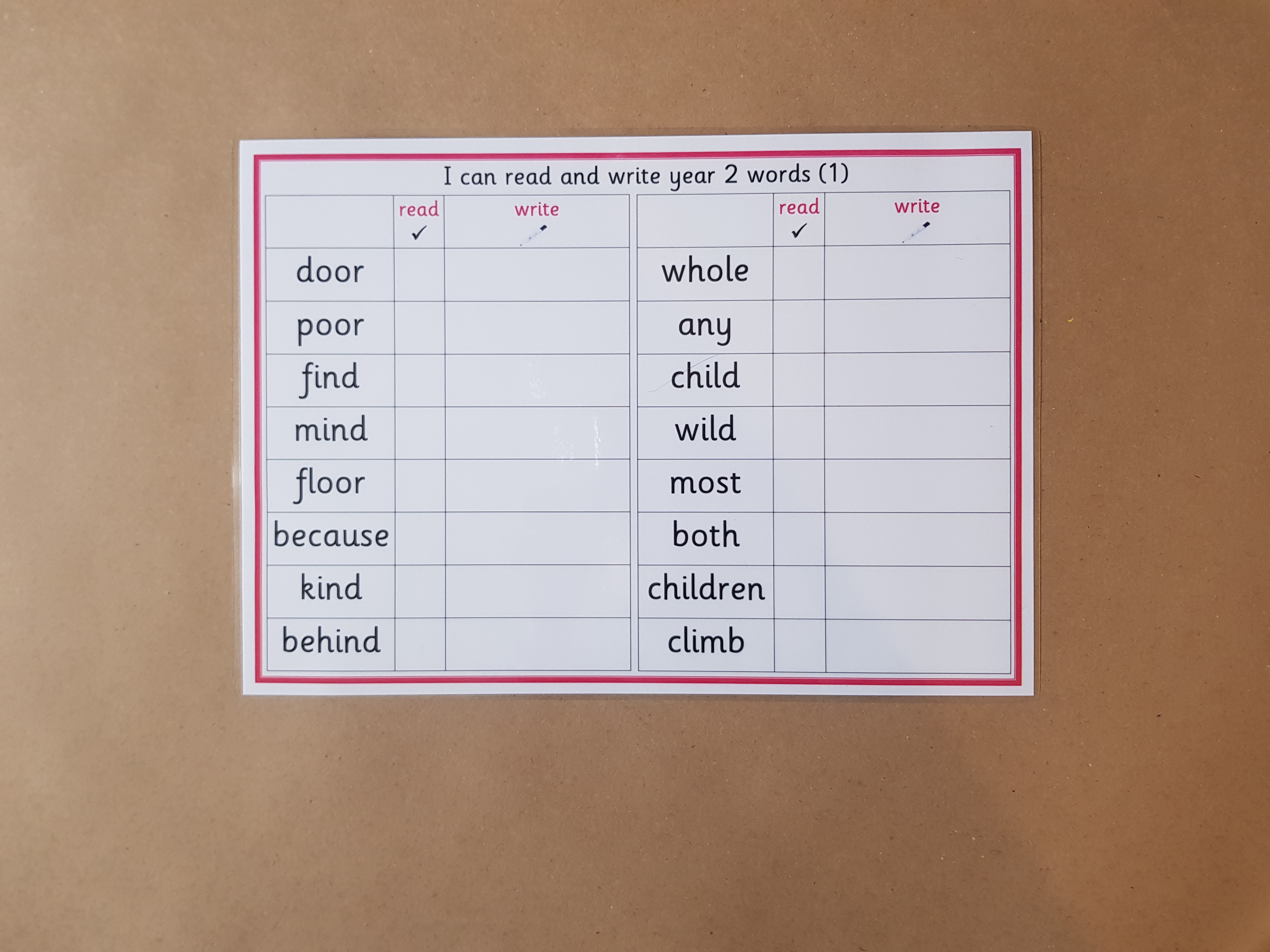 I can Read and Write Year 2 Words