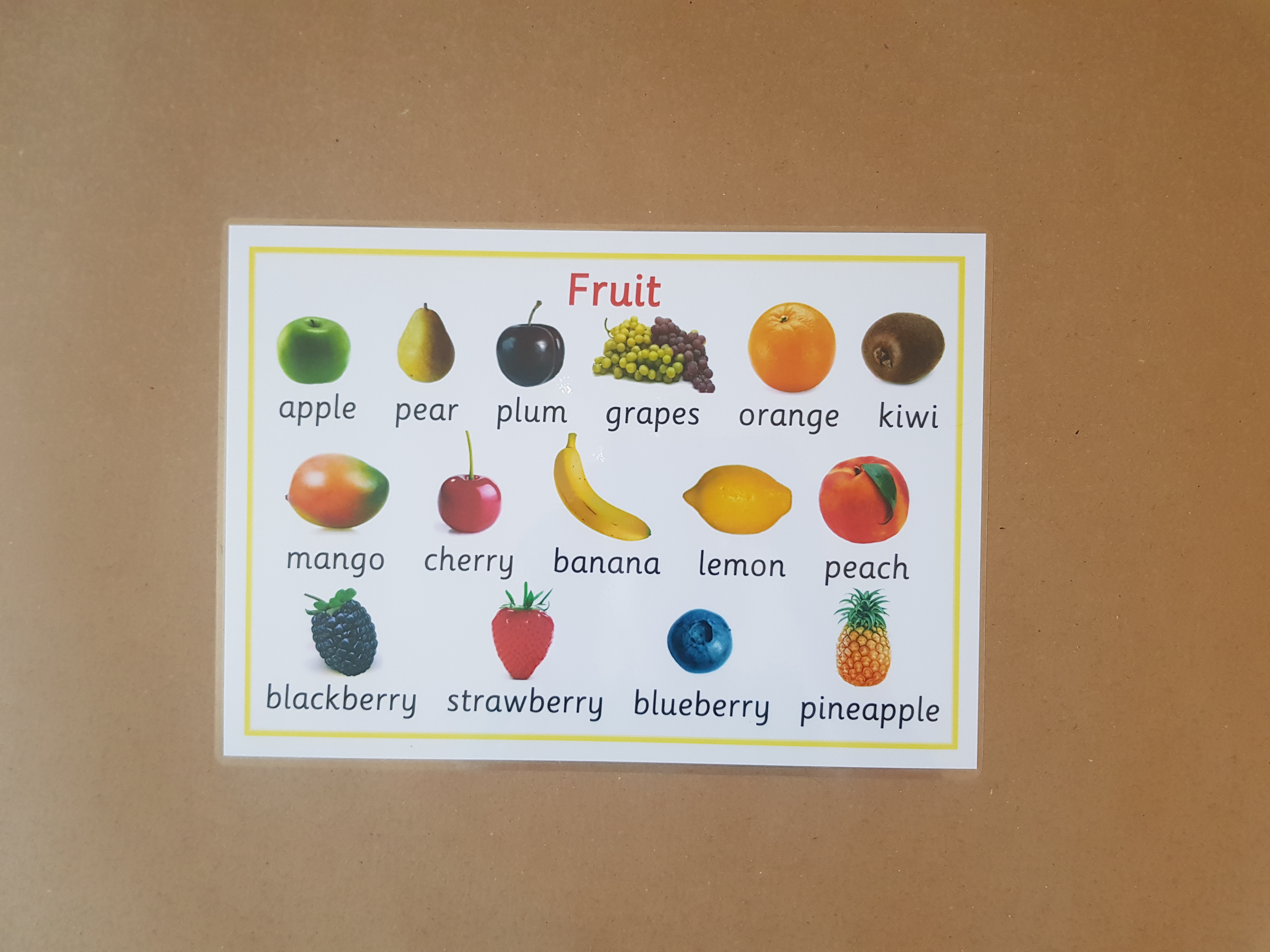 Fruit and Vegetables Poster 