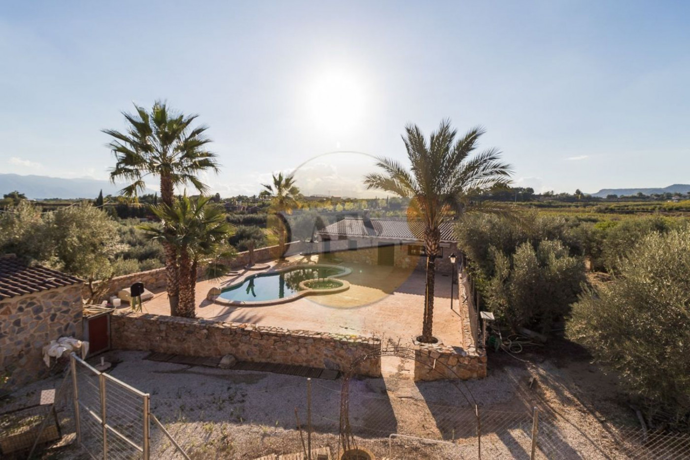Chalet con piscina en Mula