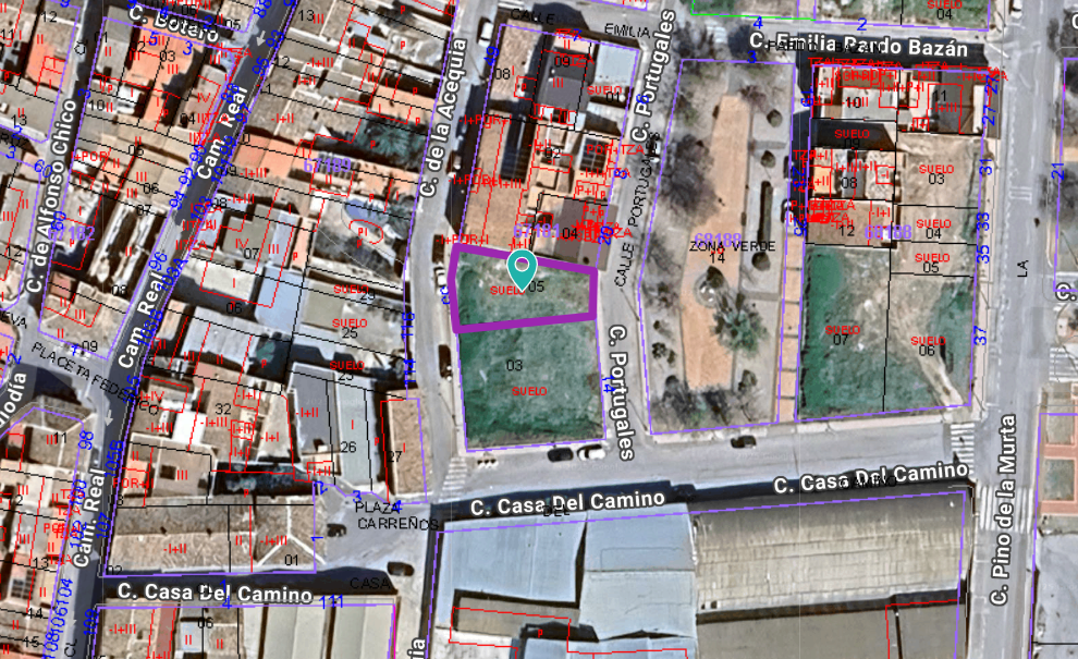 Solar Urbano de 257 m² en el Centro de Bullas (Murcia) – Fachada a Dos Calles