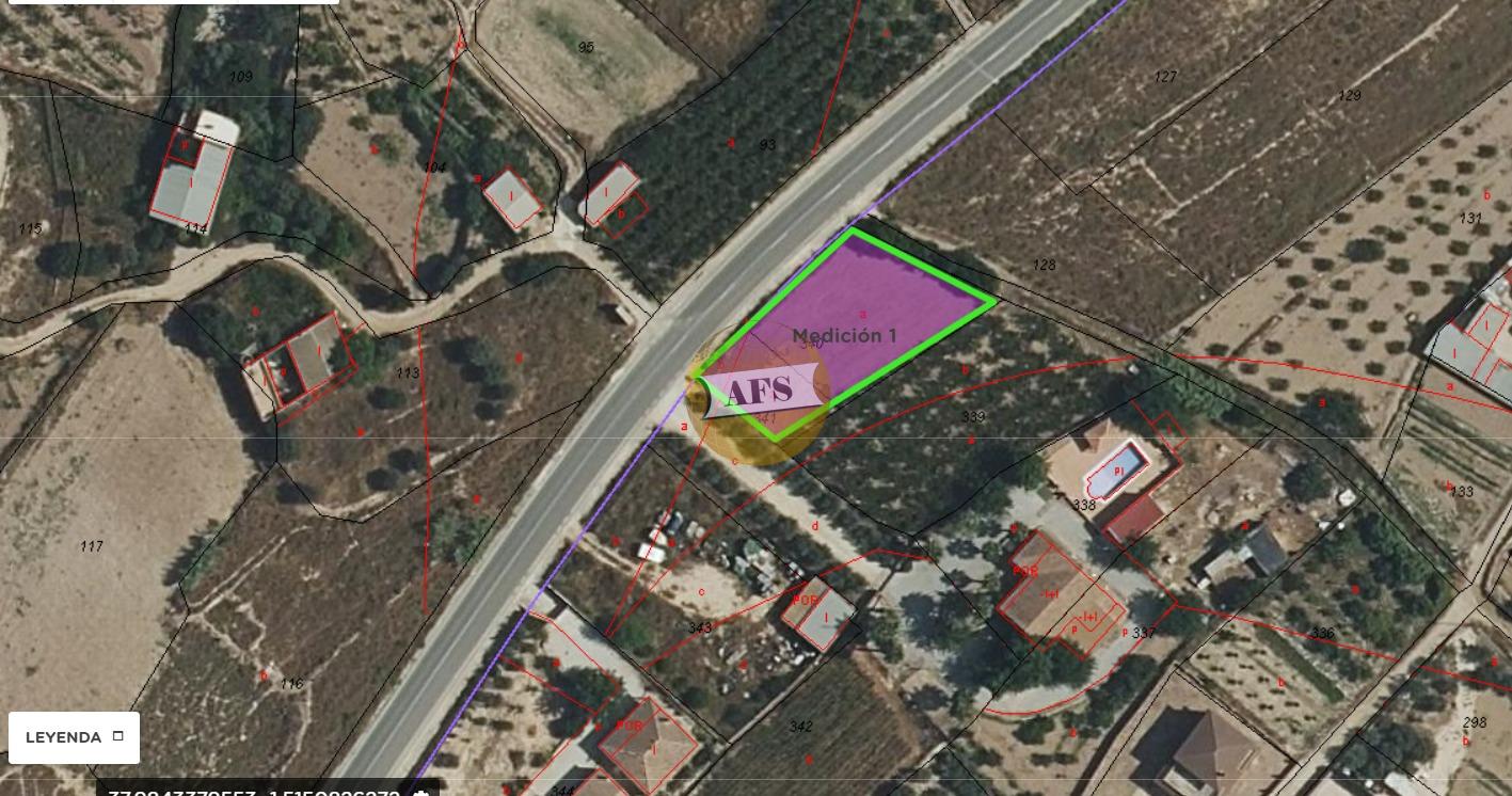 Parcela rústica de 1.000 m² con derecho a agua de riego a 1 km de Pliego (Murcia)