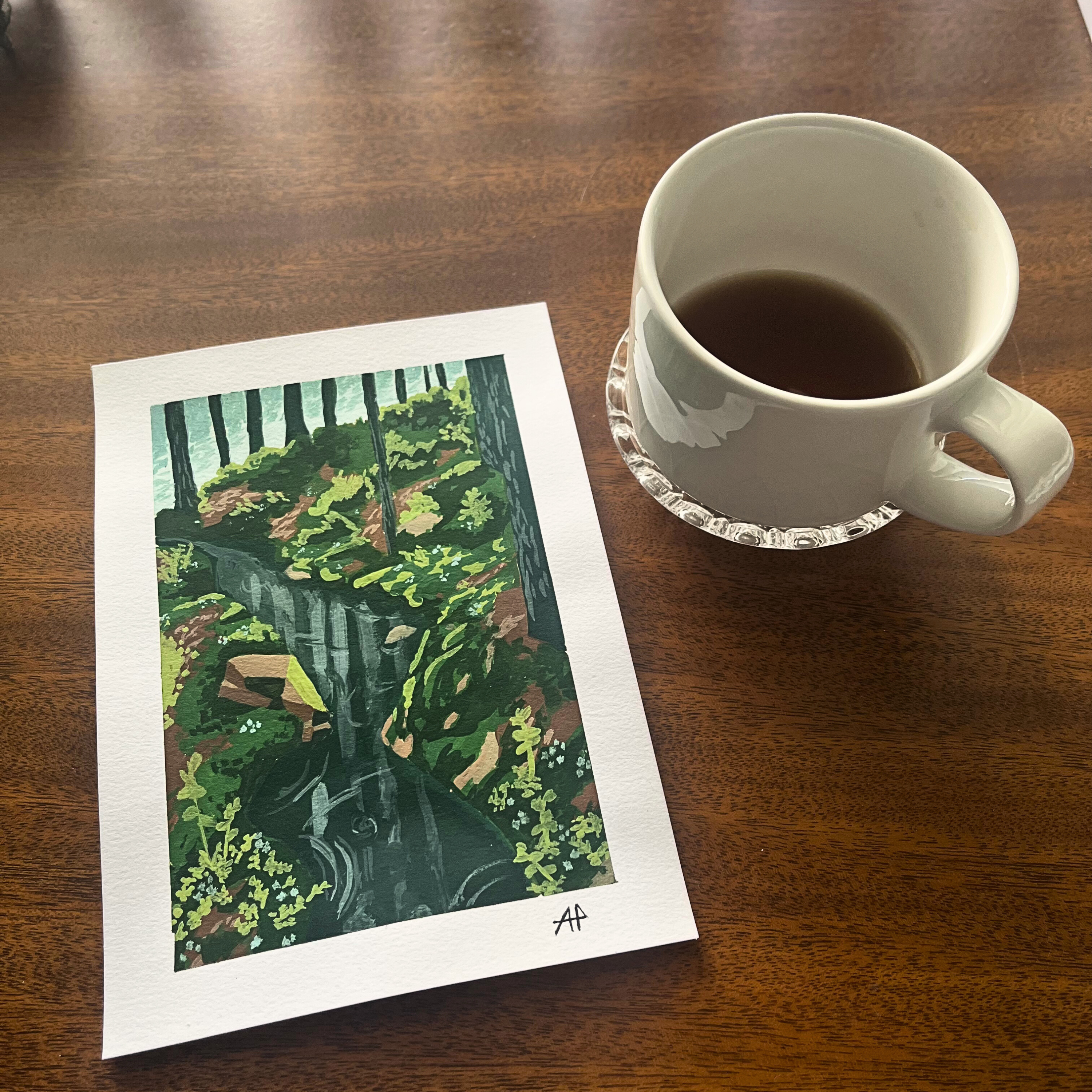 Flowing Stream Original Landscape Painting