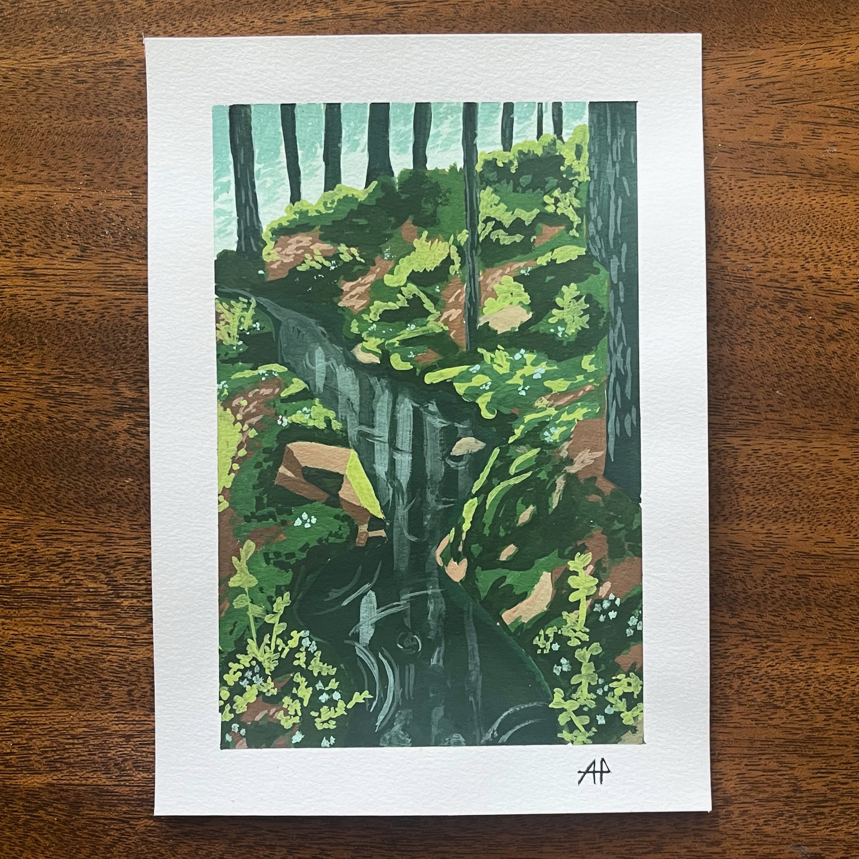 Flowing Stream Original Landscape Painting