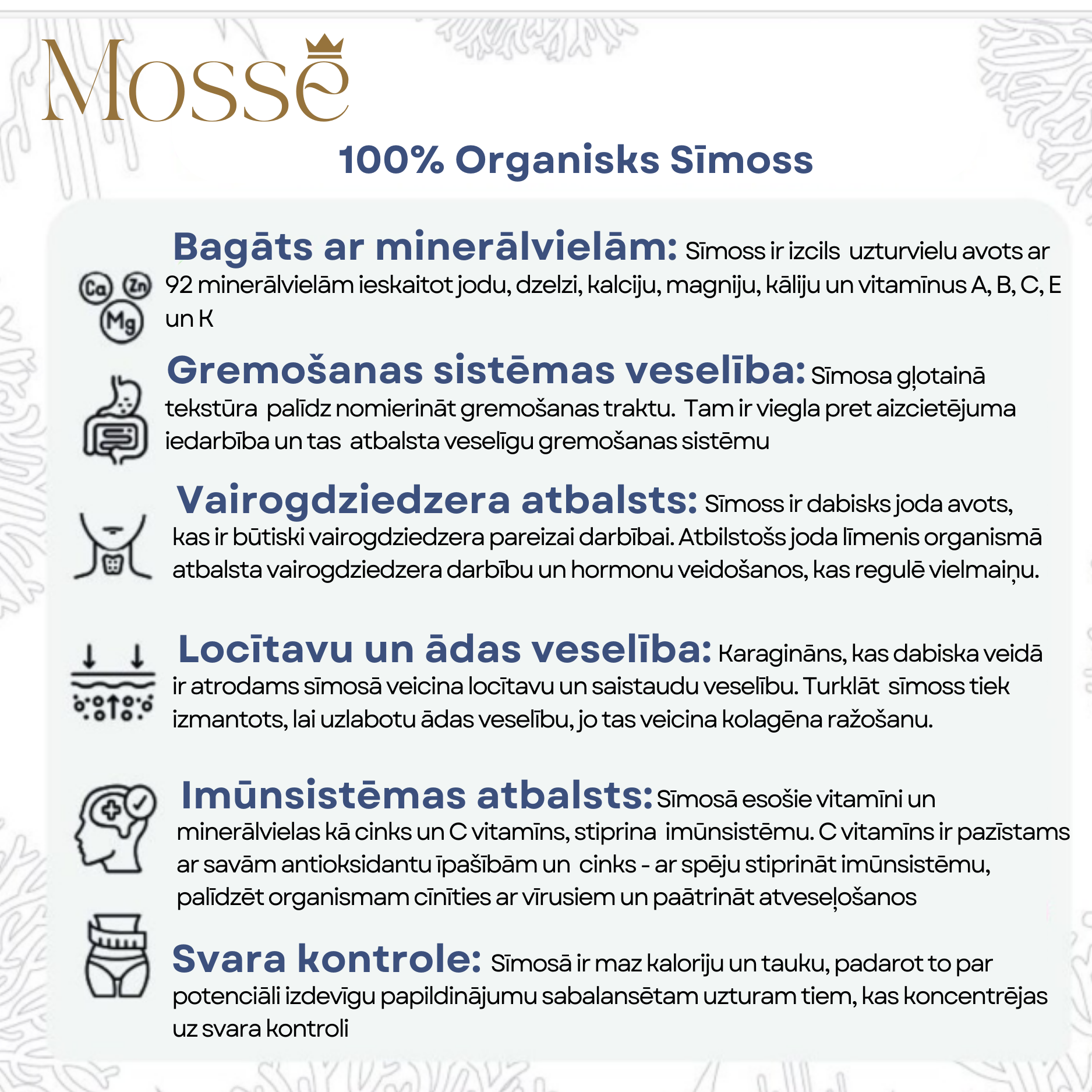 Sea moss želeju komplekts 3 x 405ml