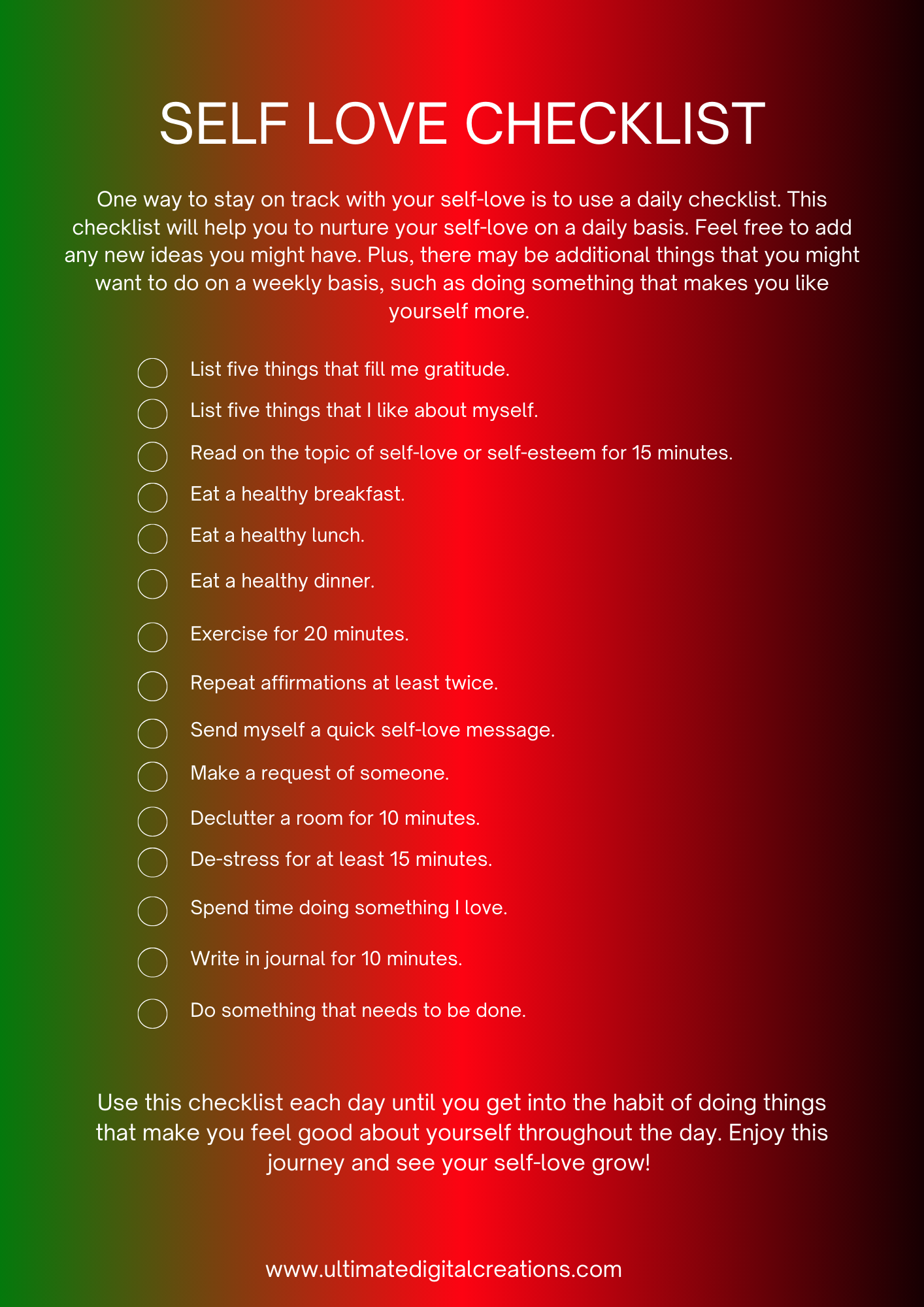 Self Love Planner-Melanin Girl