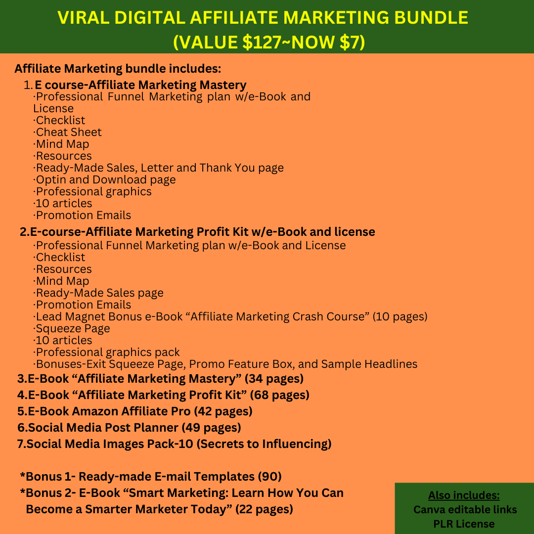 Affiliate Marketing Bundle