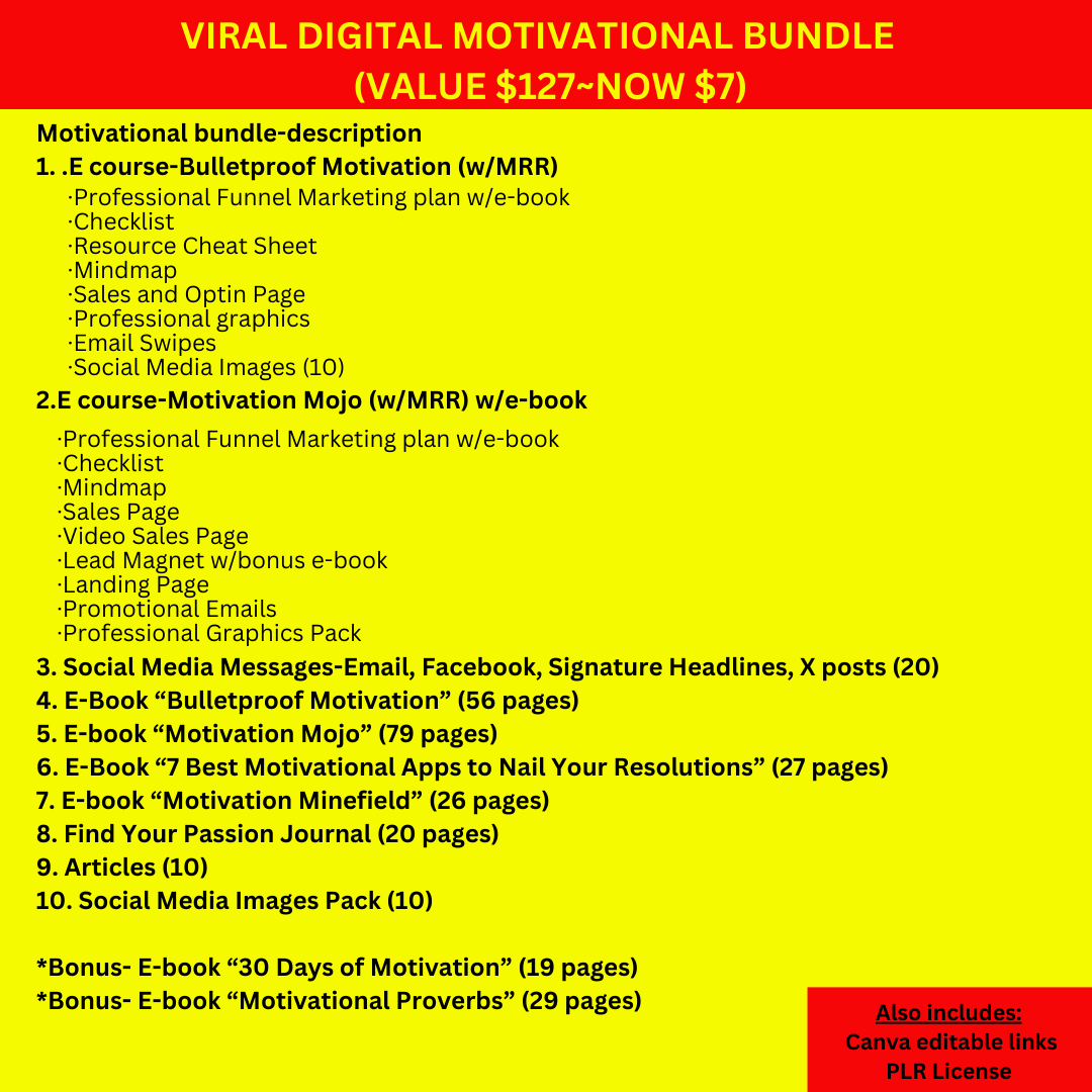 Motivational Bundle