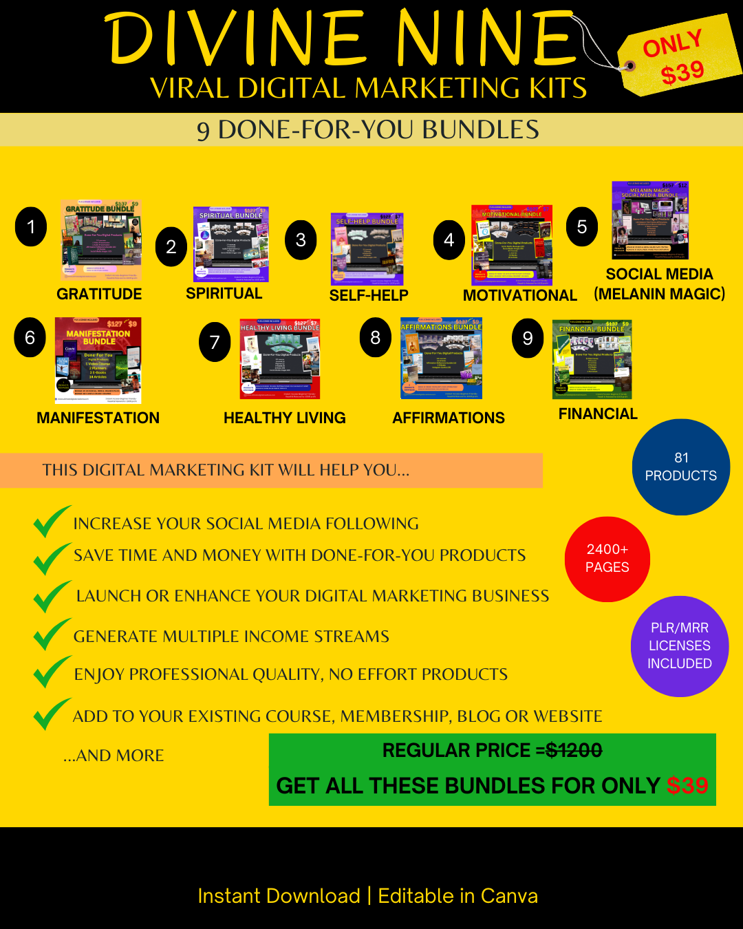 DIVINE NINE Digital Bundle