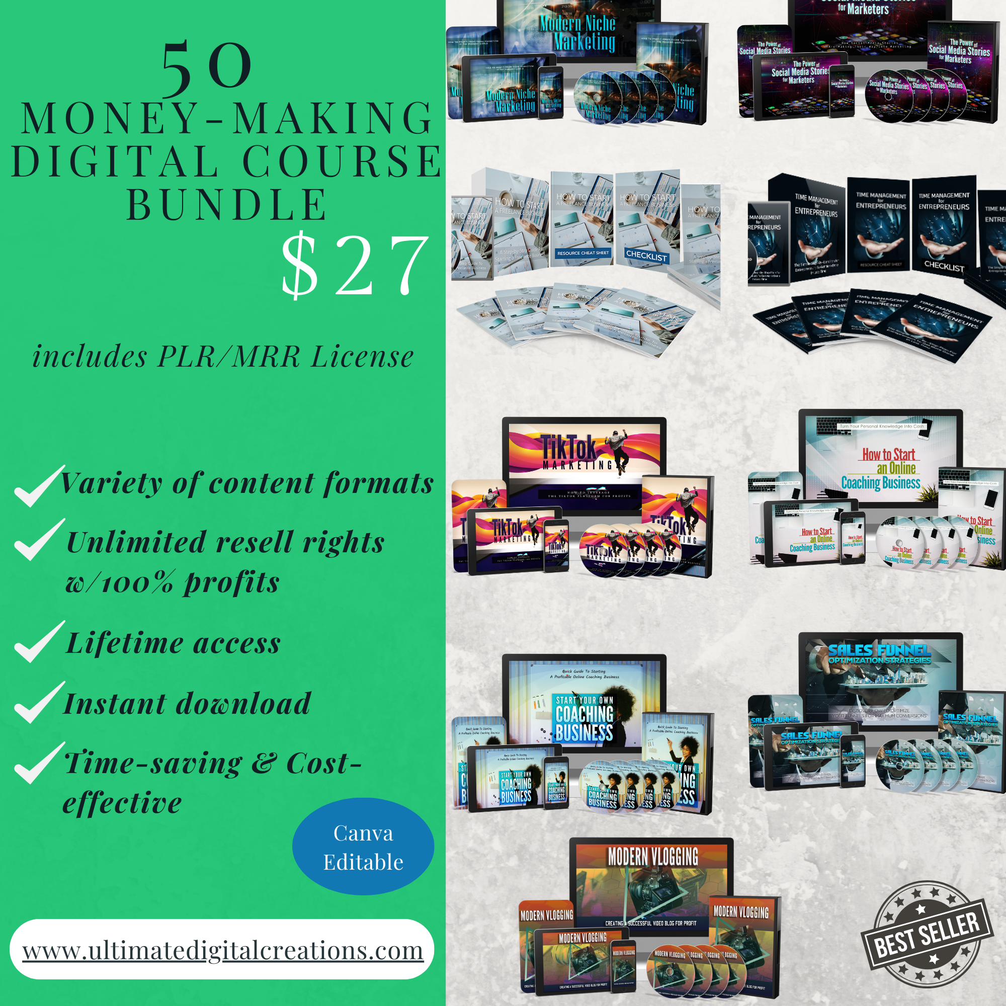 50 Money Making Online Courses 