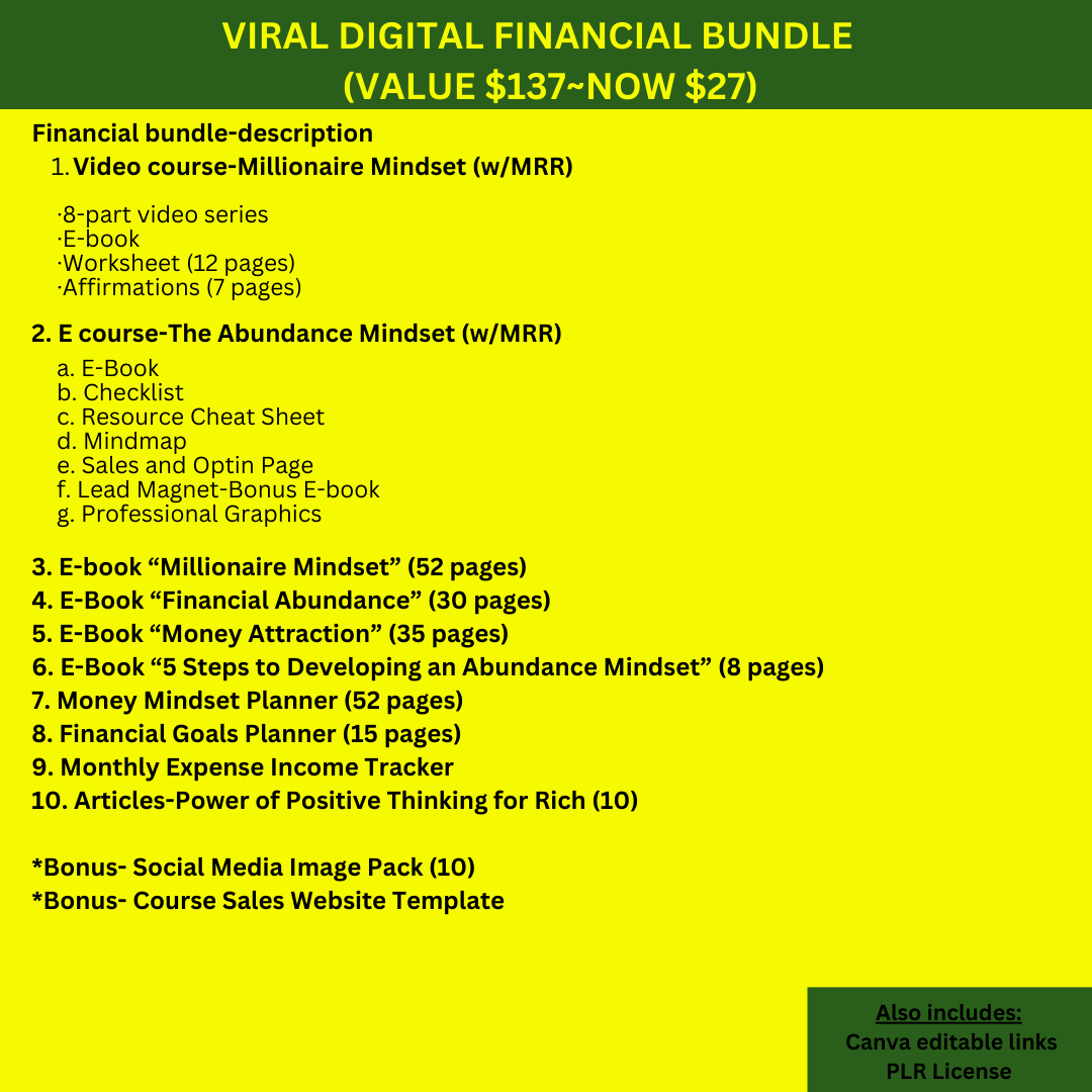 Financial Bundle