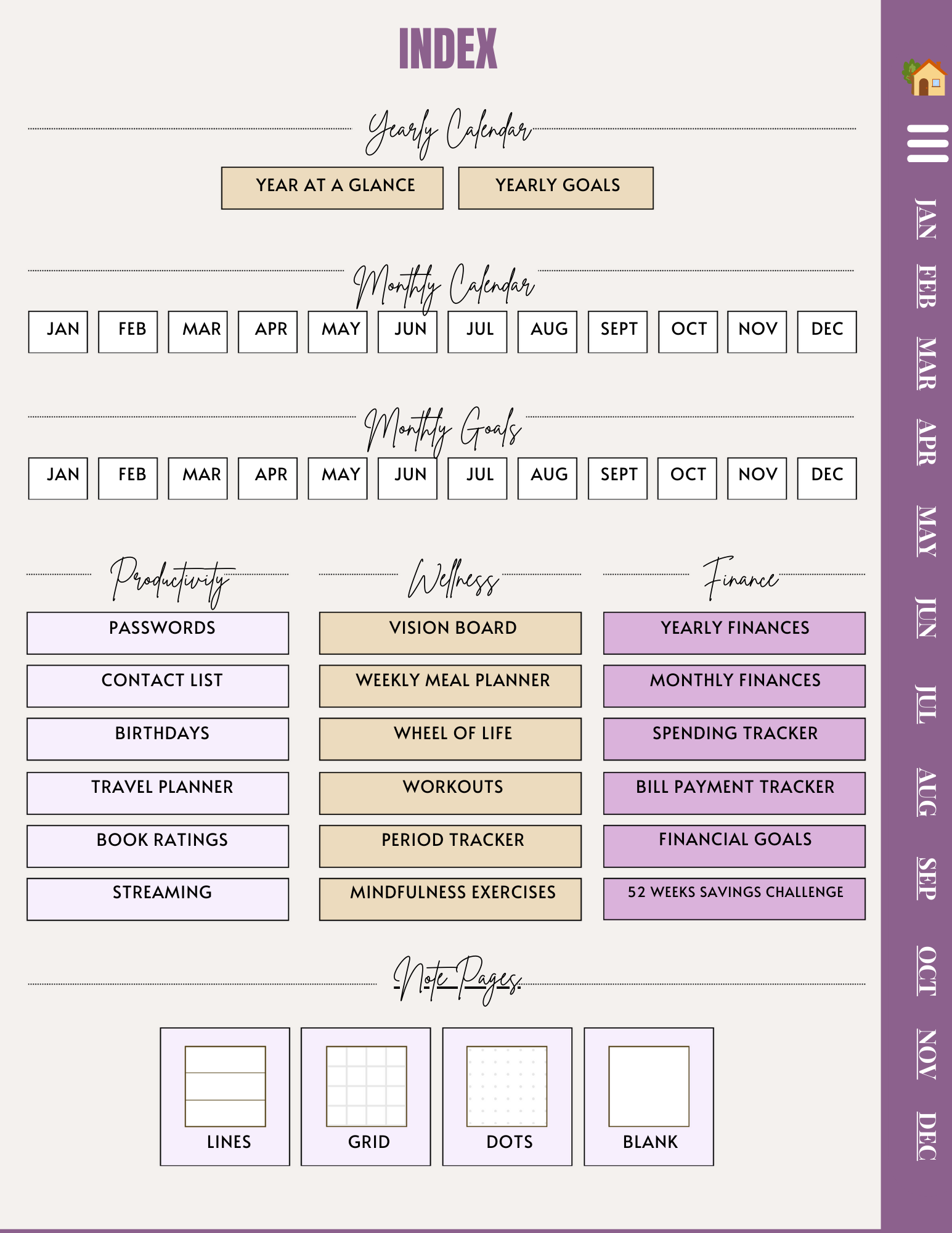 Melanin Girl Digital Planner (undated)