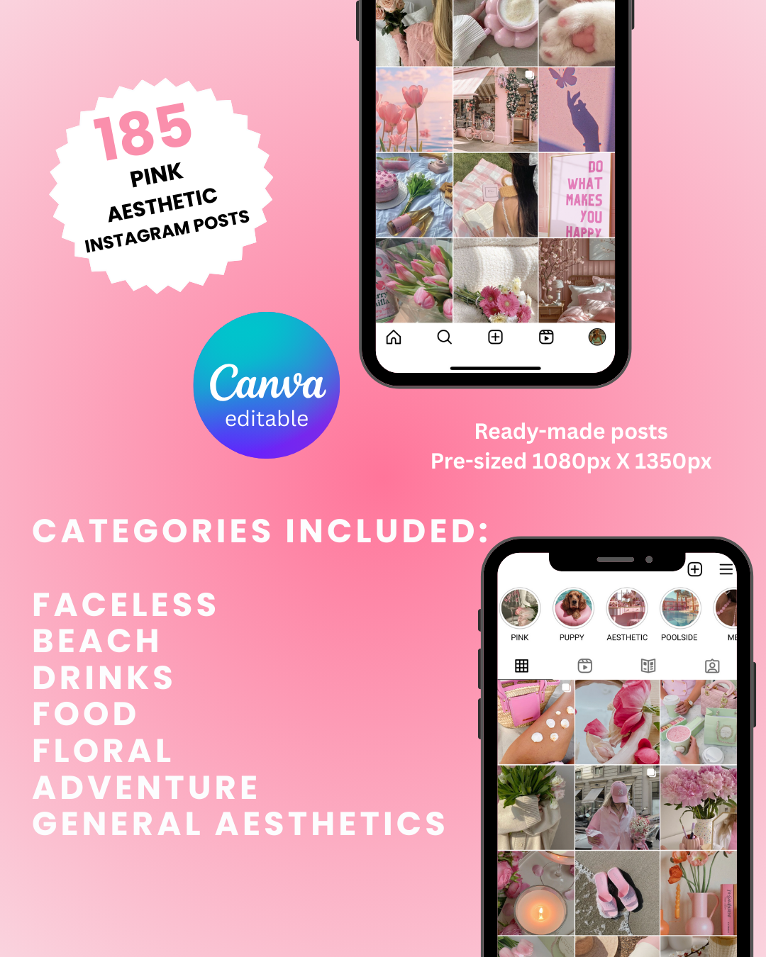 585 Pink Aesthetics bundle 