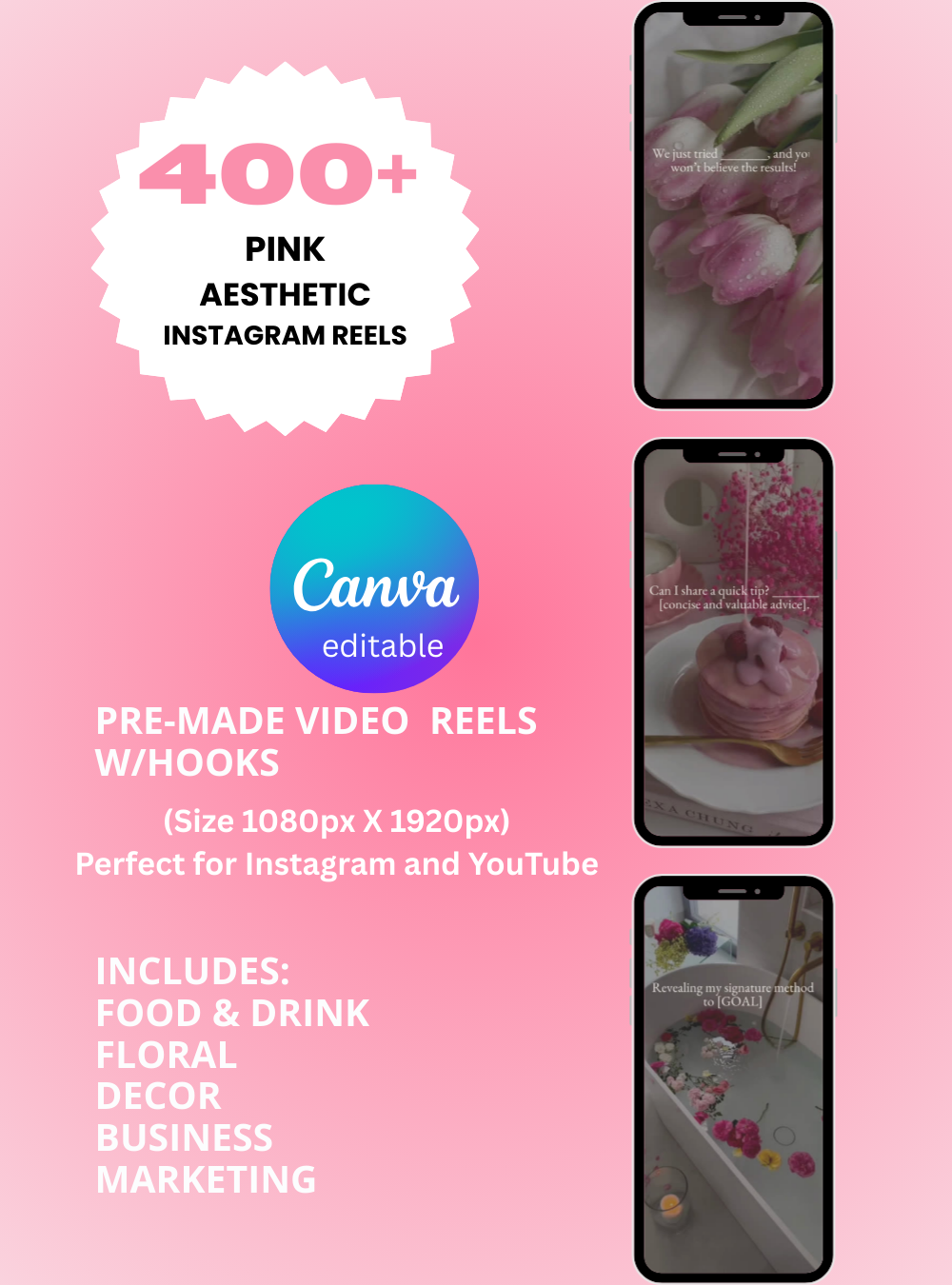 585 Pink Aesthetics bundle 