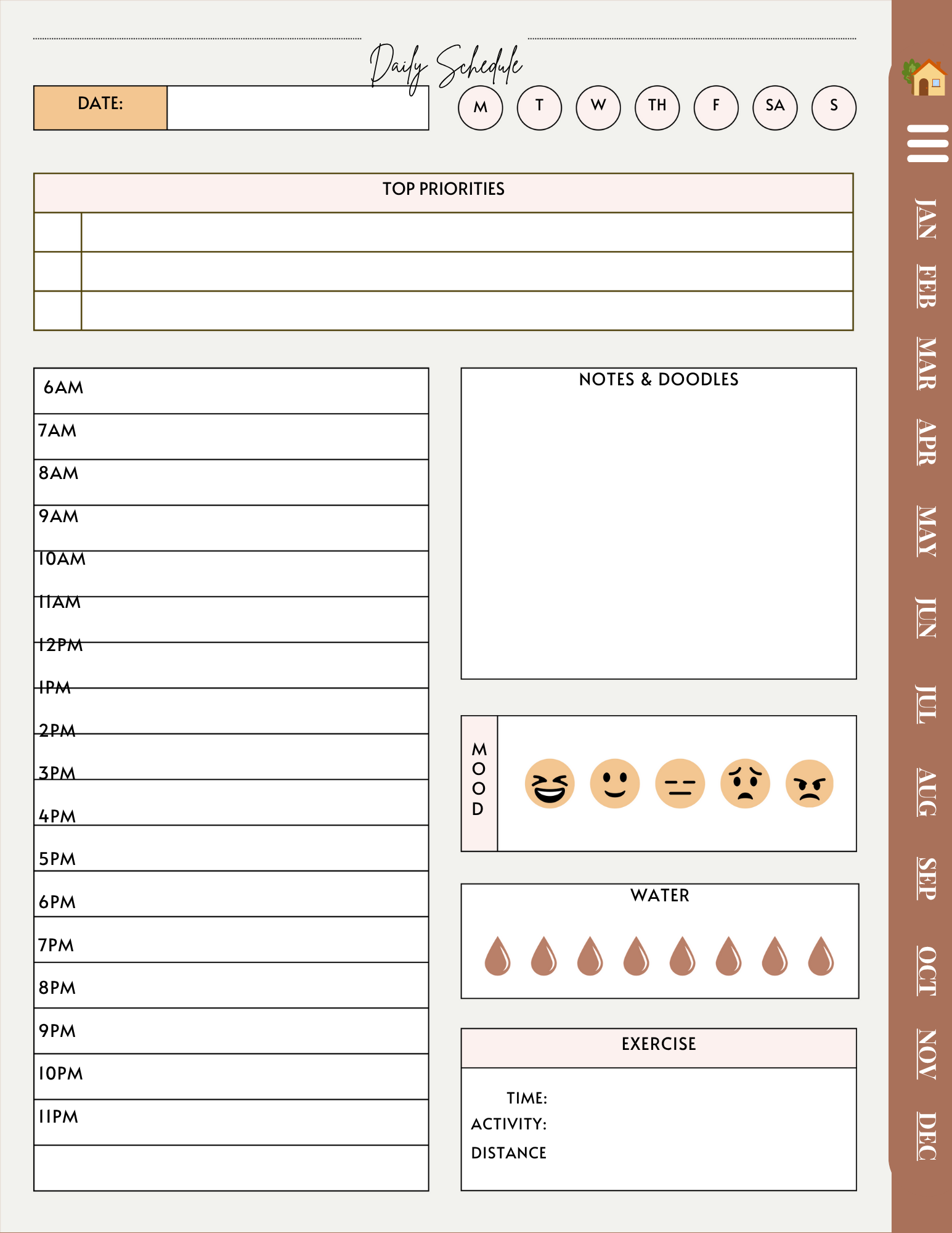 2026 Melanin Inspirational Planner — Digital, Hyperlinked & Faith-Fueled