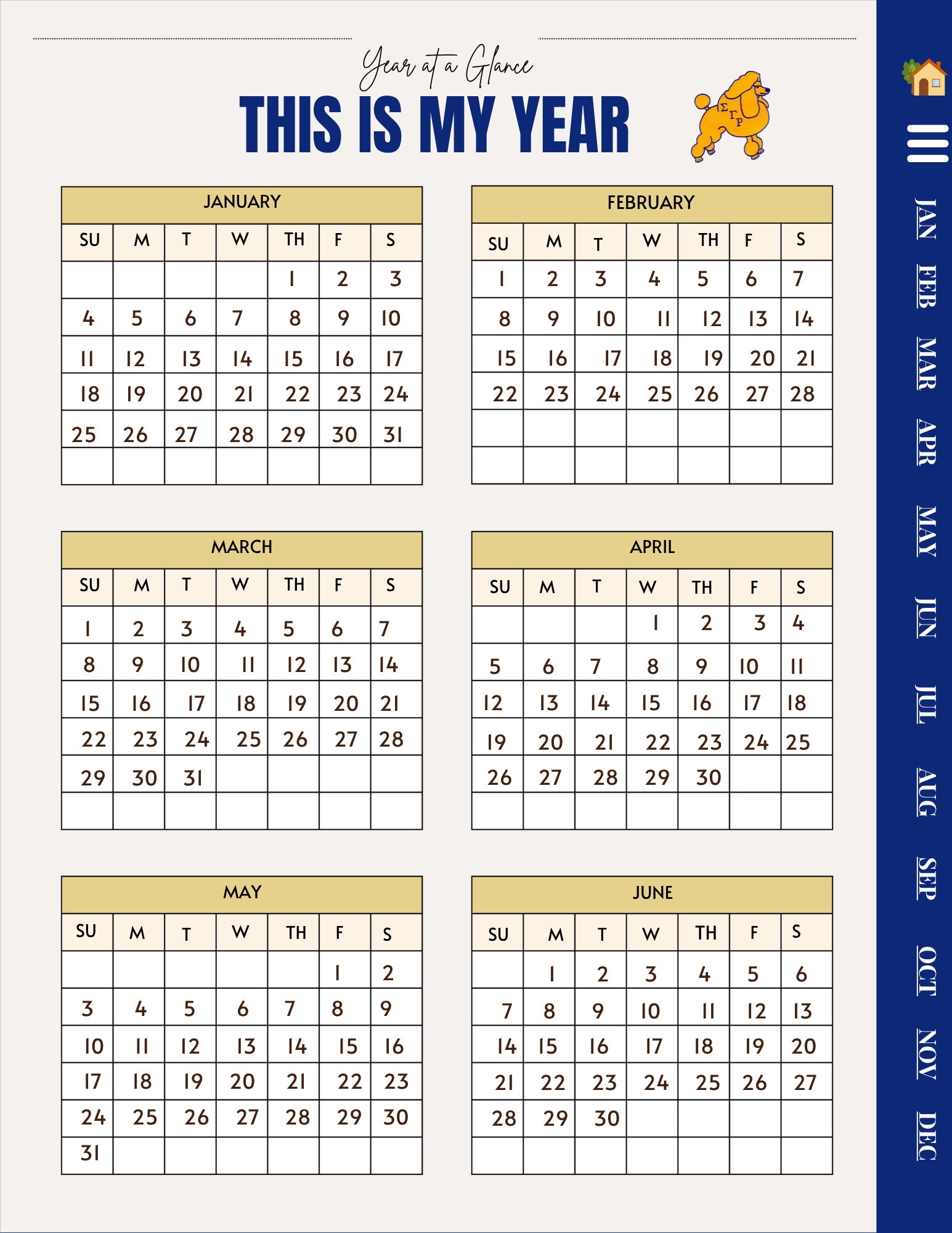 Sigma Gamma Rho Digital Planner