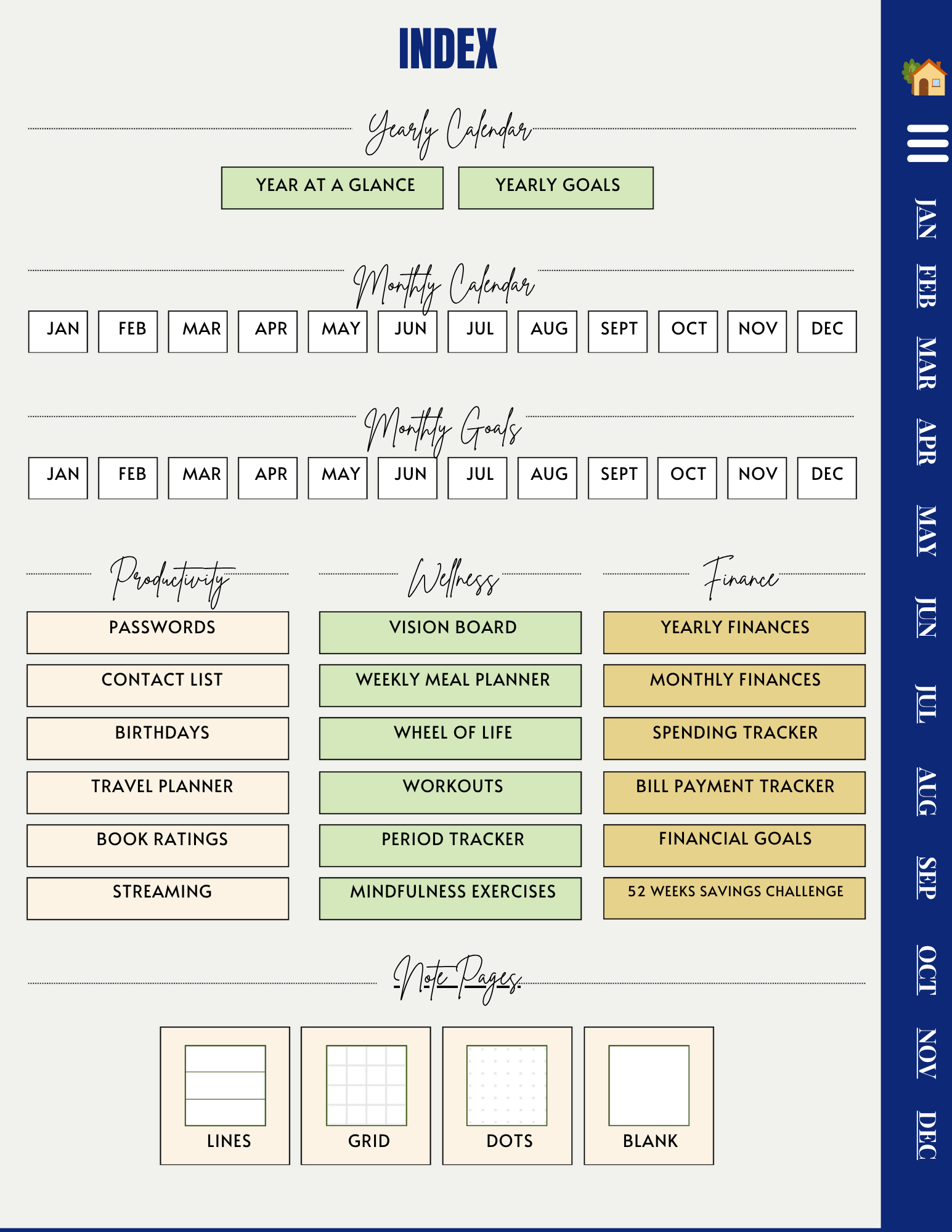 Sigma Gamma Rho Digital Planner