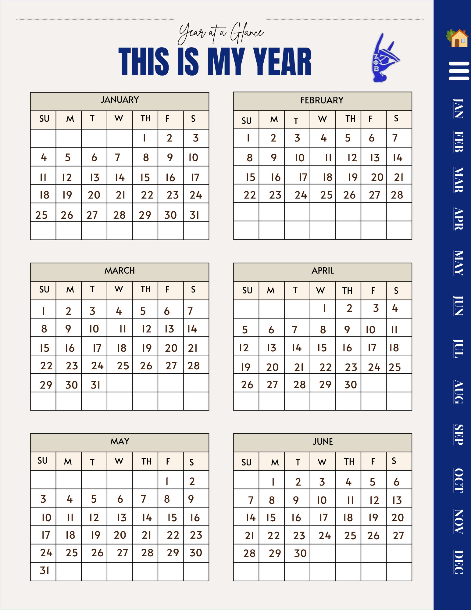 Zeta Phi Beta Digital Planner