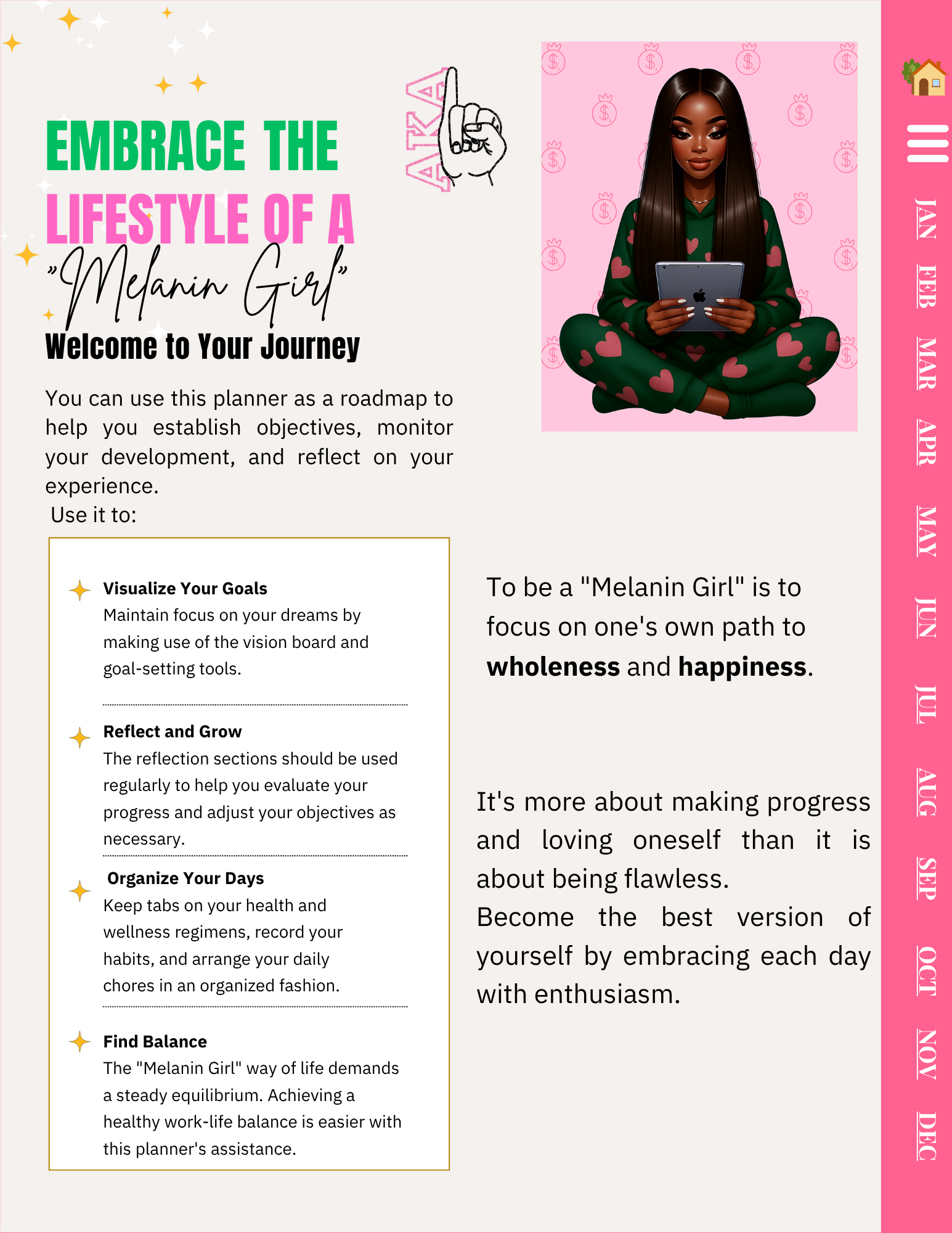 Alpha Kappa Alpha Digital Planner