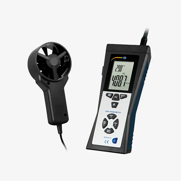 PCE VA-11 | Anemómetro de Veleta con Termómetro Infrarrojo